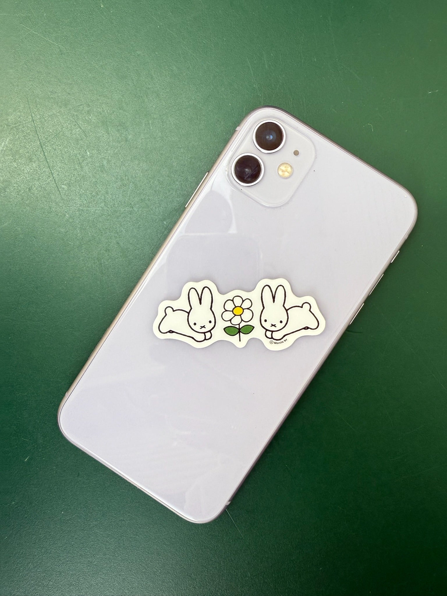 Dick Bruna Rabbits Daisies Sticker