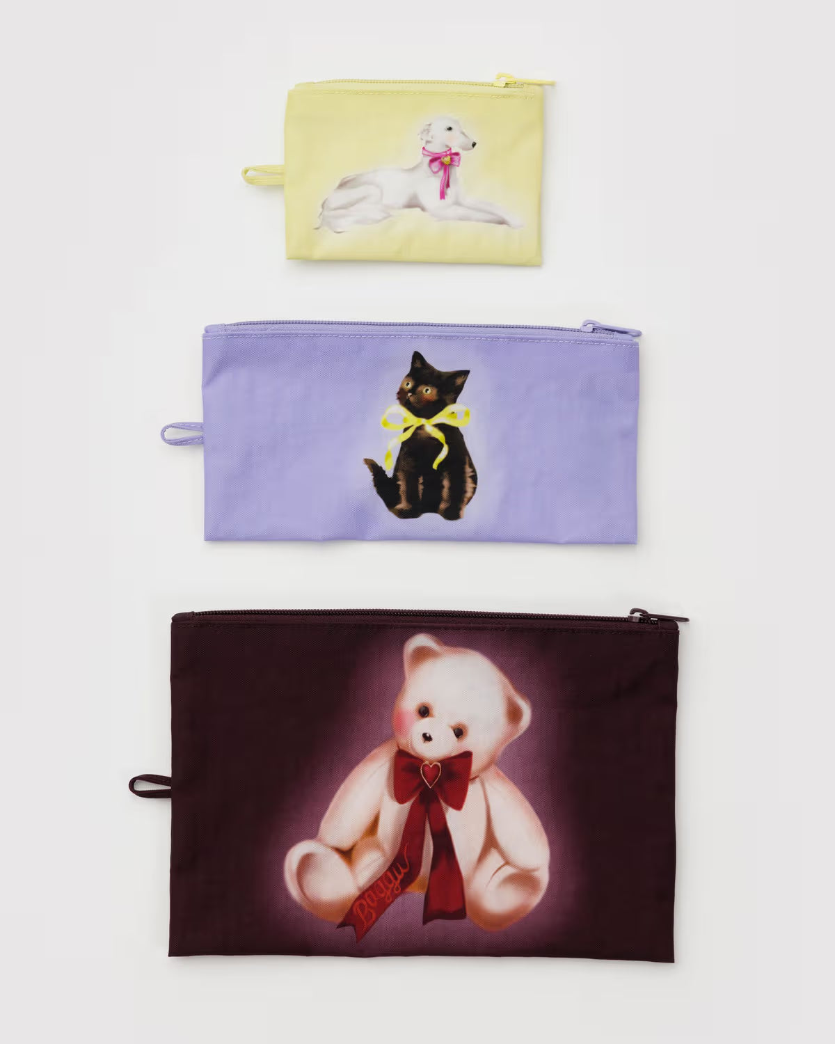 Flat Pouch Set, Fancy Animals
