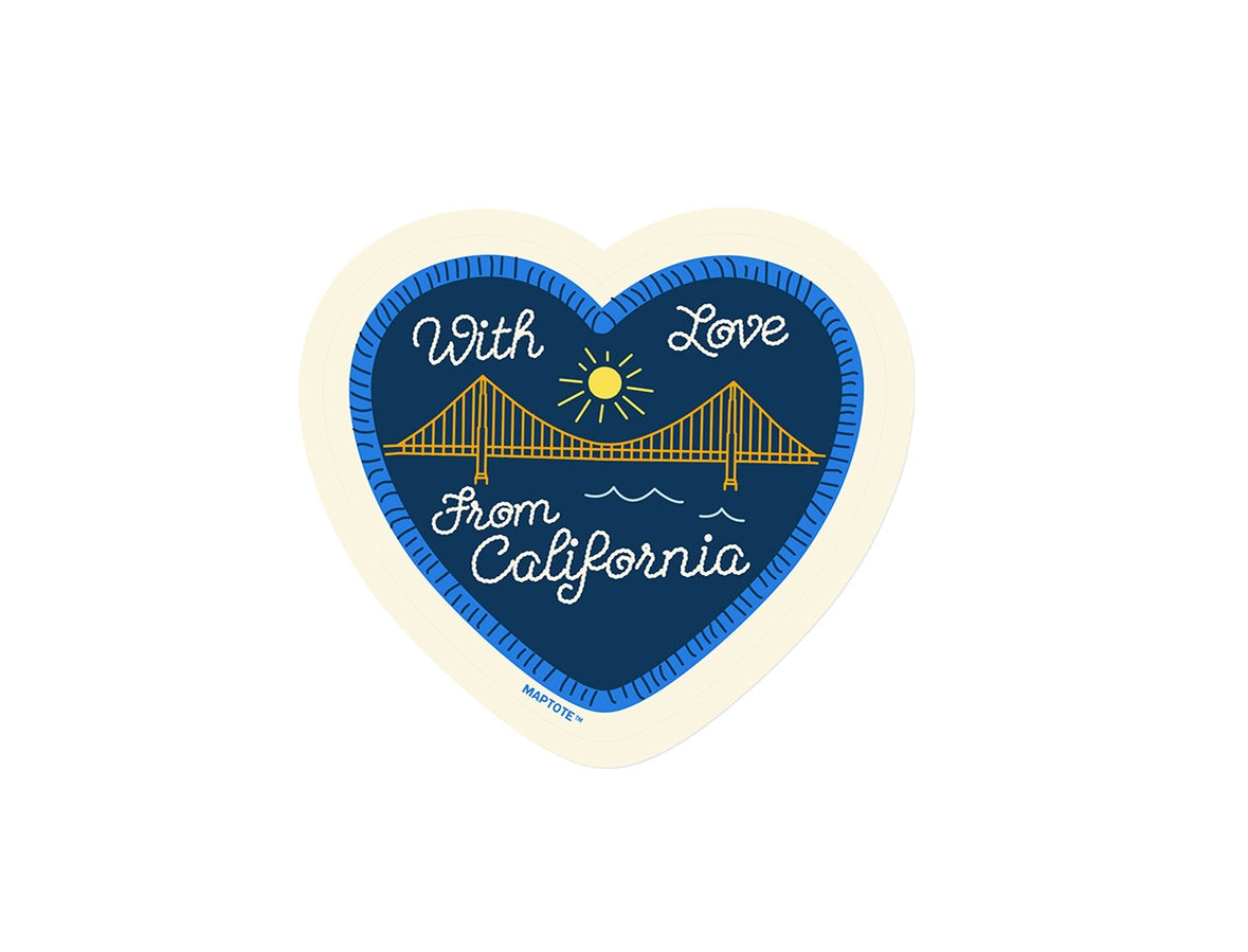 With Love California Sticker