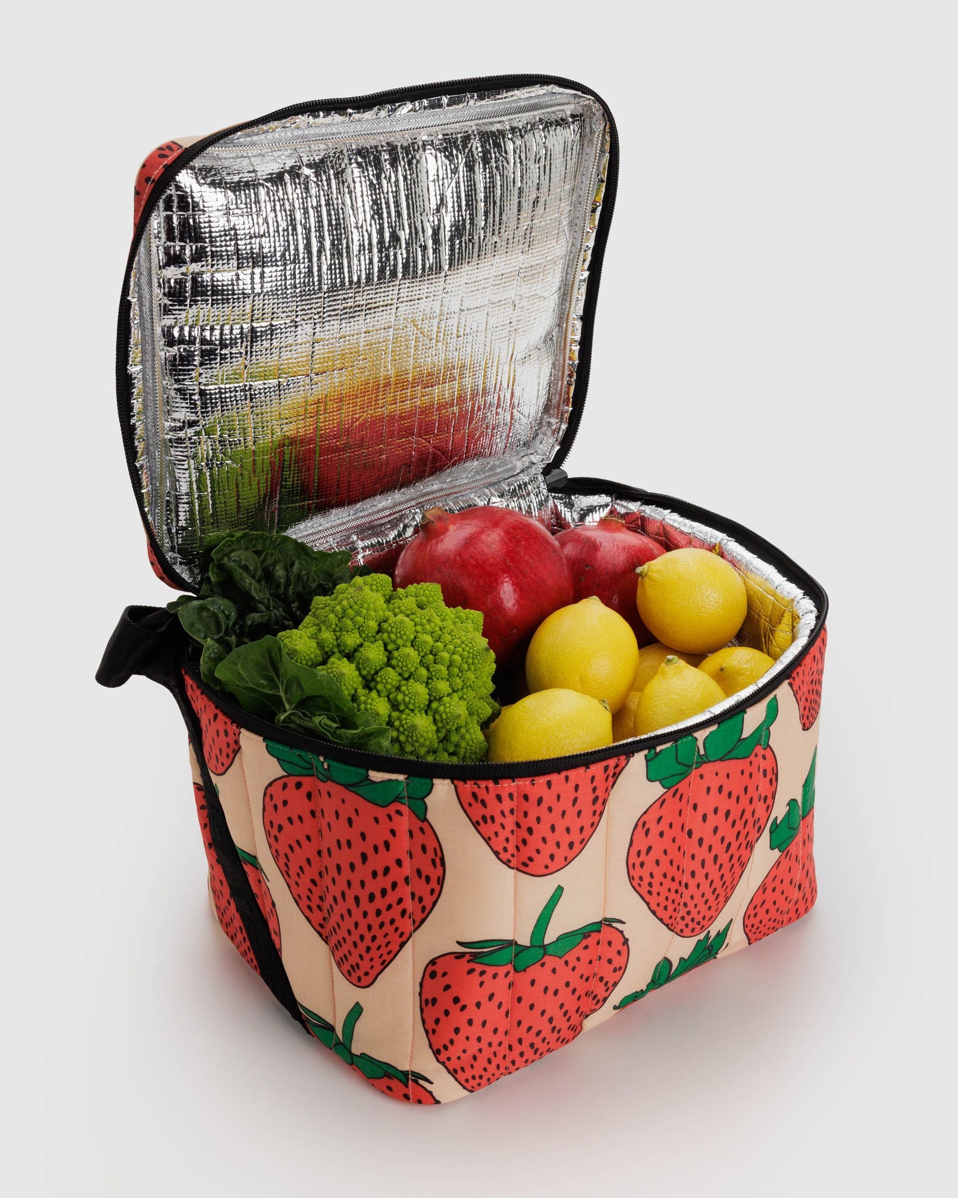 Puffy Cooler Bag, Strawberry