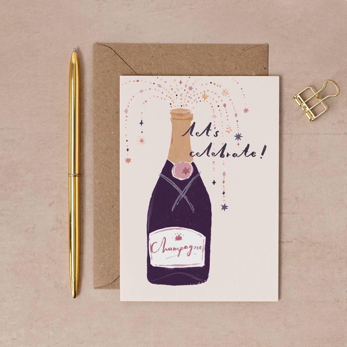 Champagne Celebrate Card