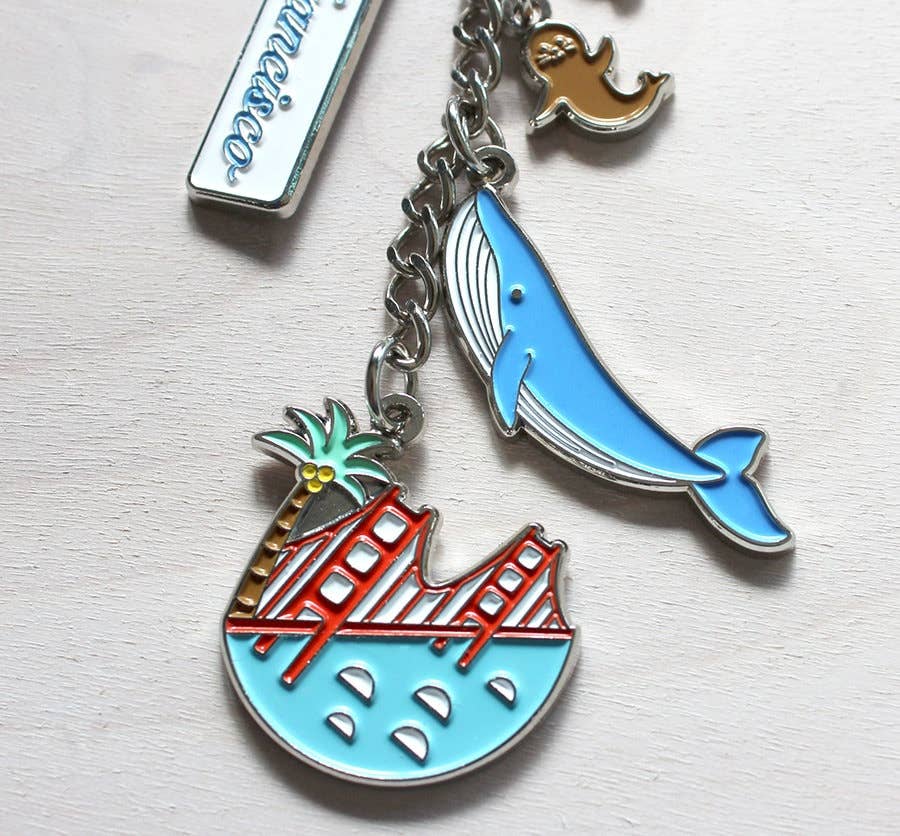 Charm Keychain, Whale