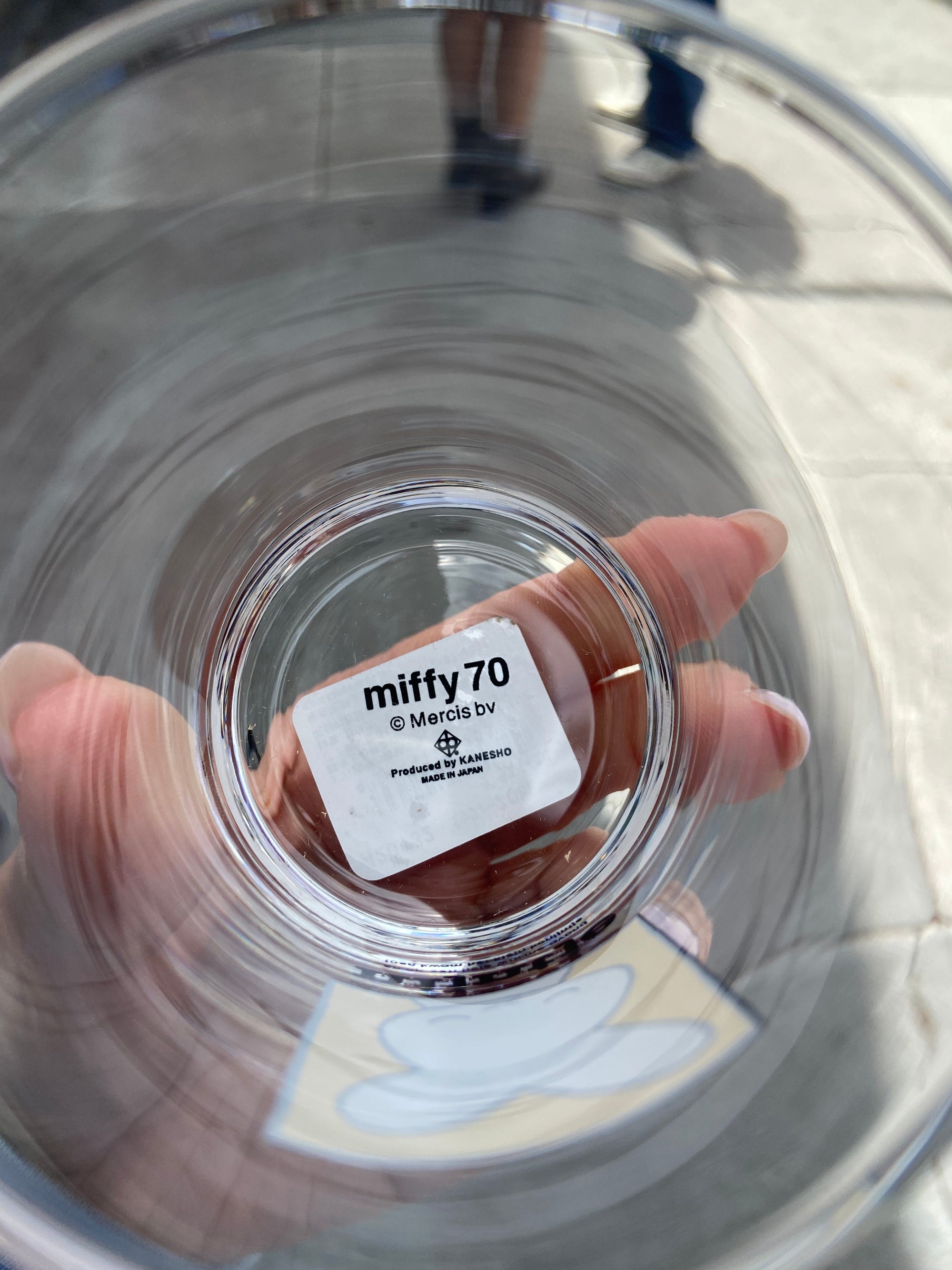 Miffy Glass Cup, 70th Anniversary, Red