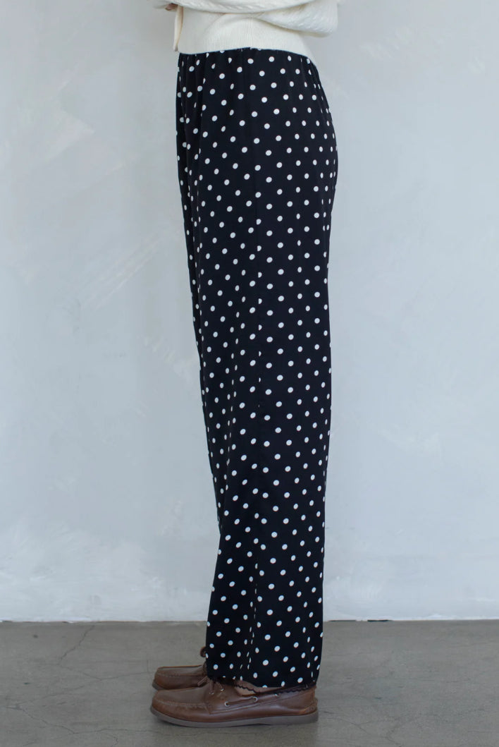 Polka Dot Pants, Black