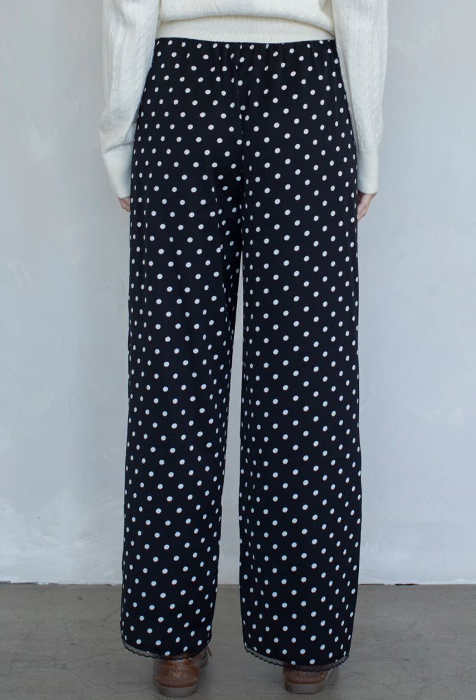 Polka Dot Pants, Black