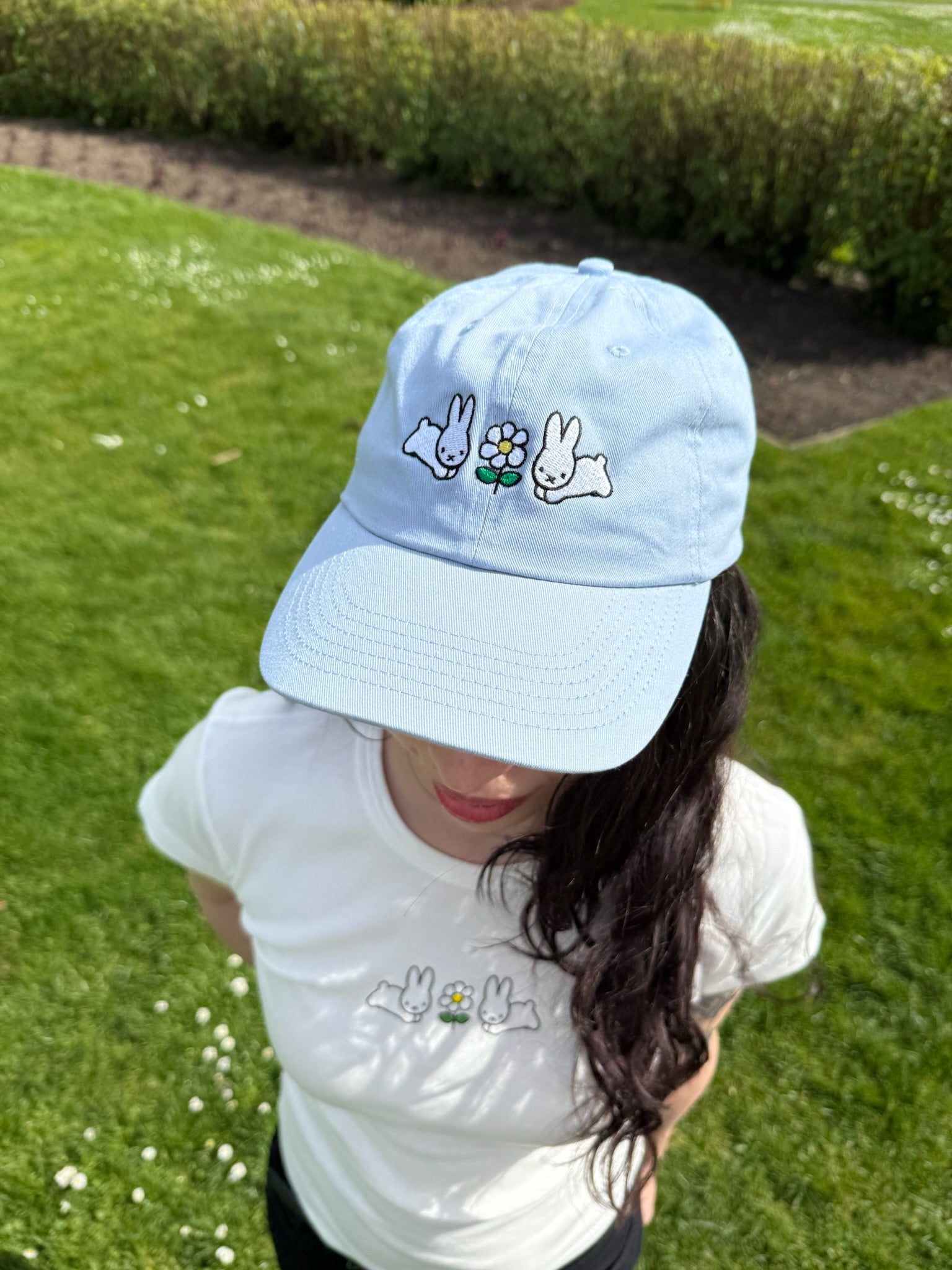 Dick Bruna Rabbit Daisies Baseball Cap