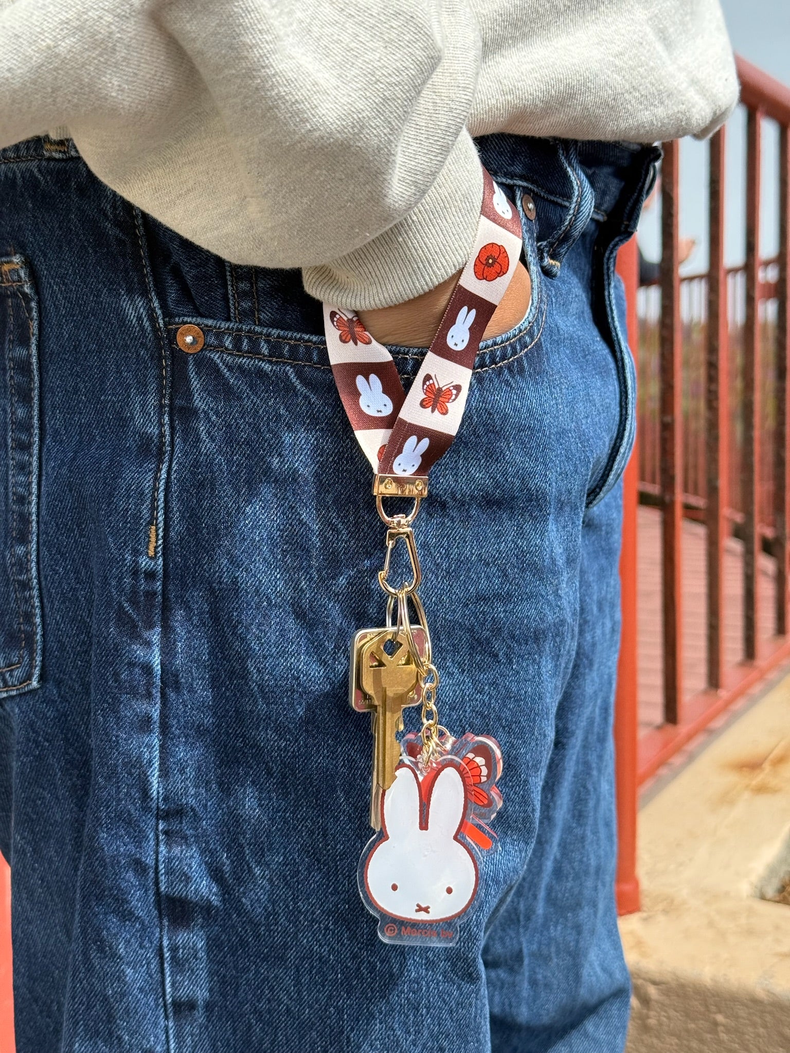 Miffy SF Butterfly Lanyard