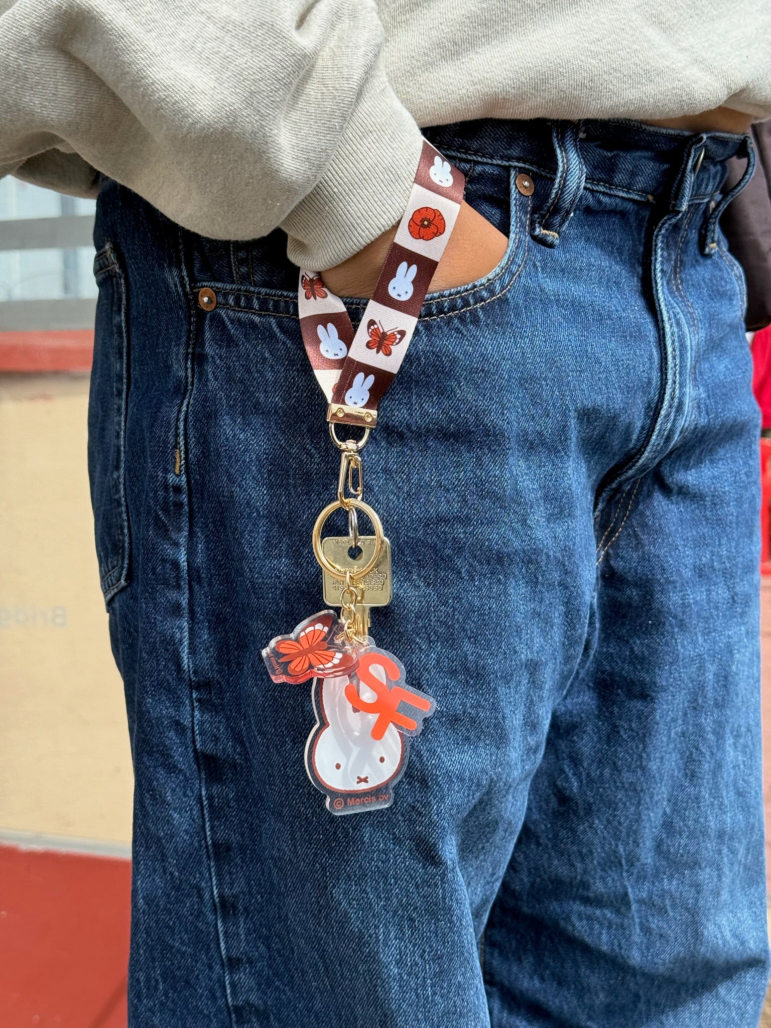 Miffy SF Butterfly Lanyard