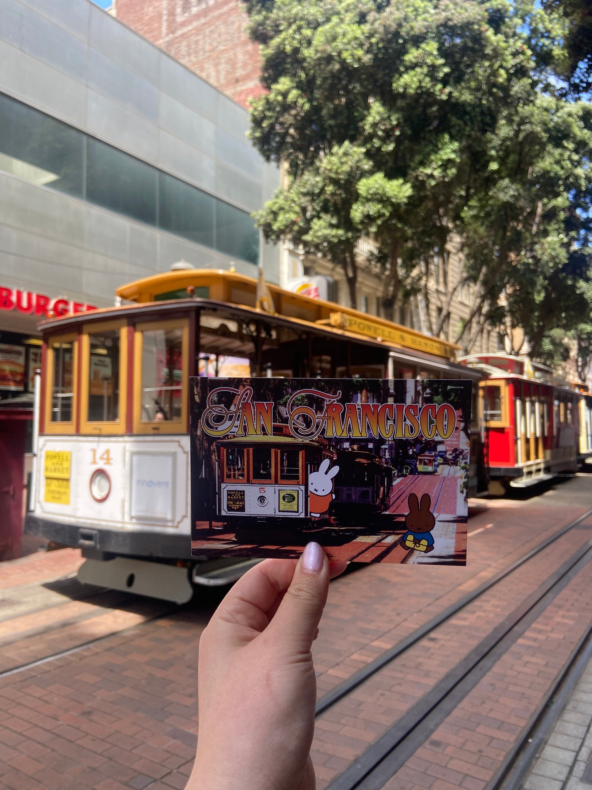 SF Miffy Postcard, Cable Car