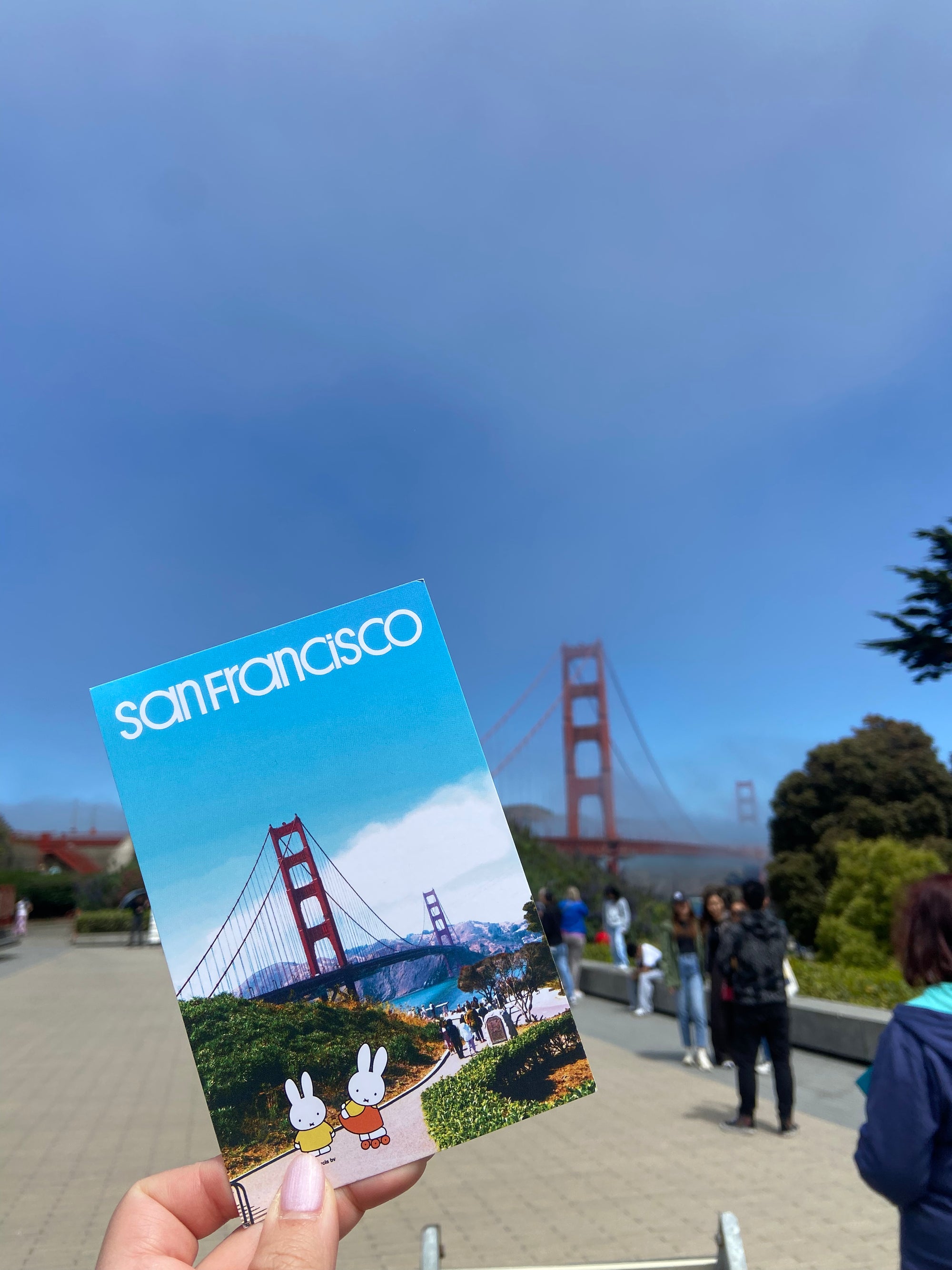 SF Miffy Postcard, Golden Gate Bridge