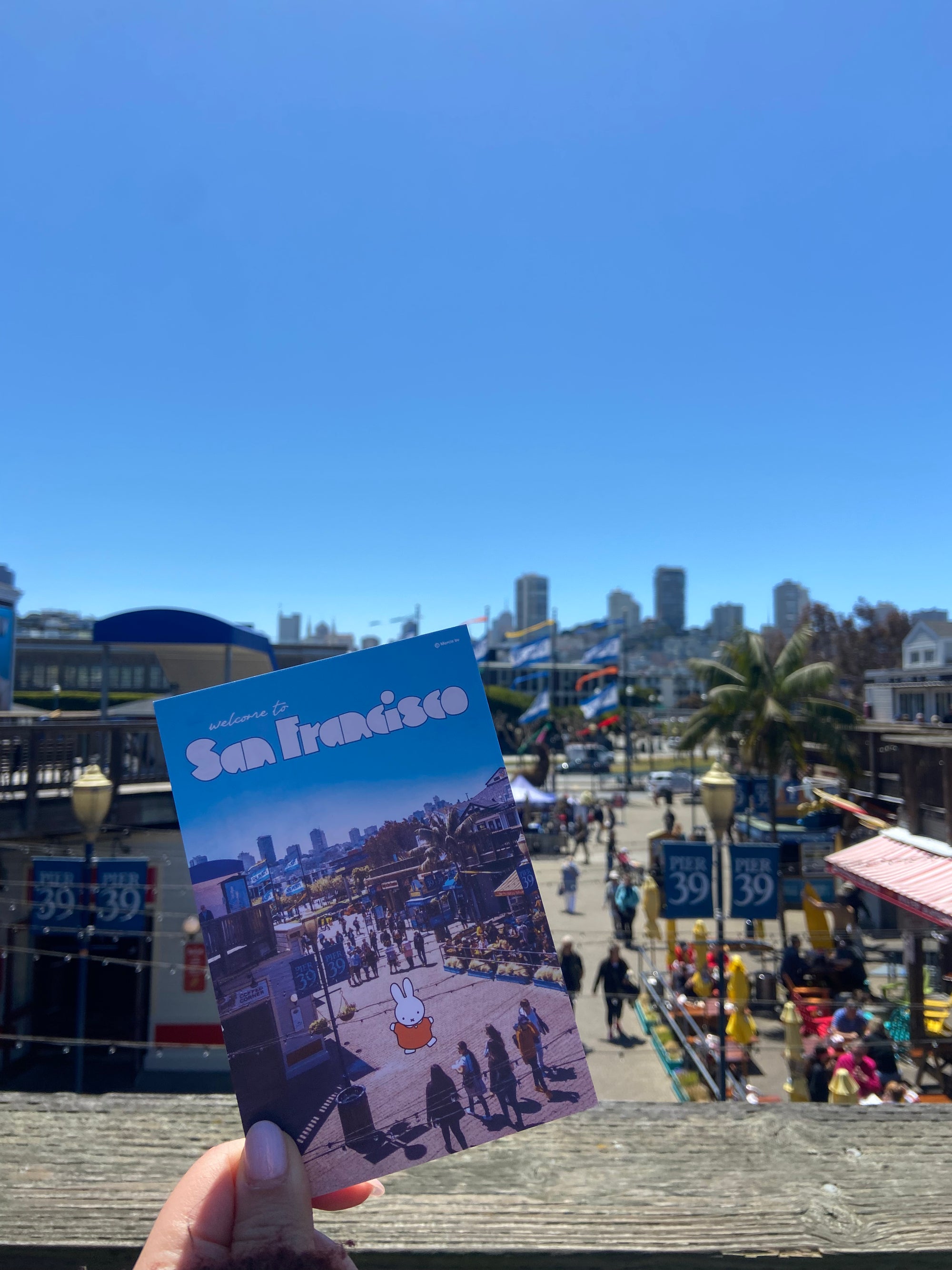 SF Miffy Postcard, Pier 39