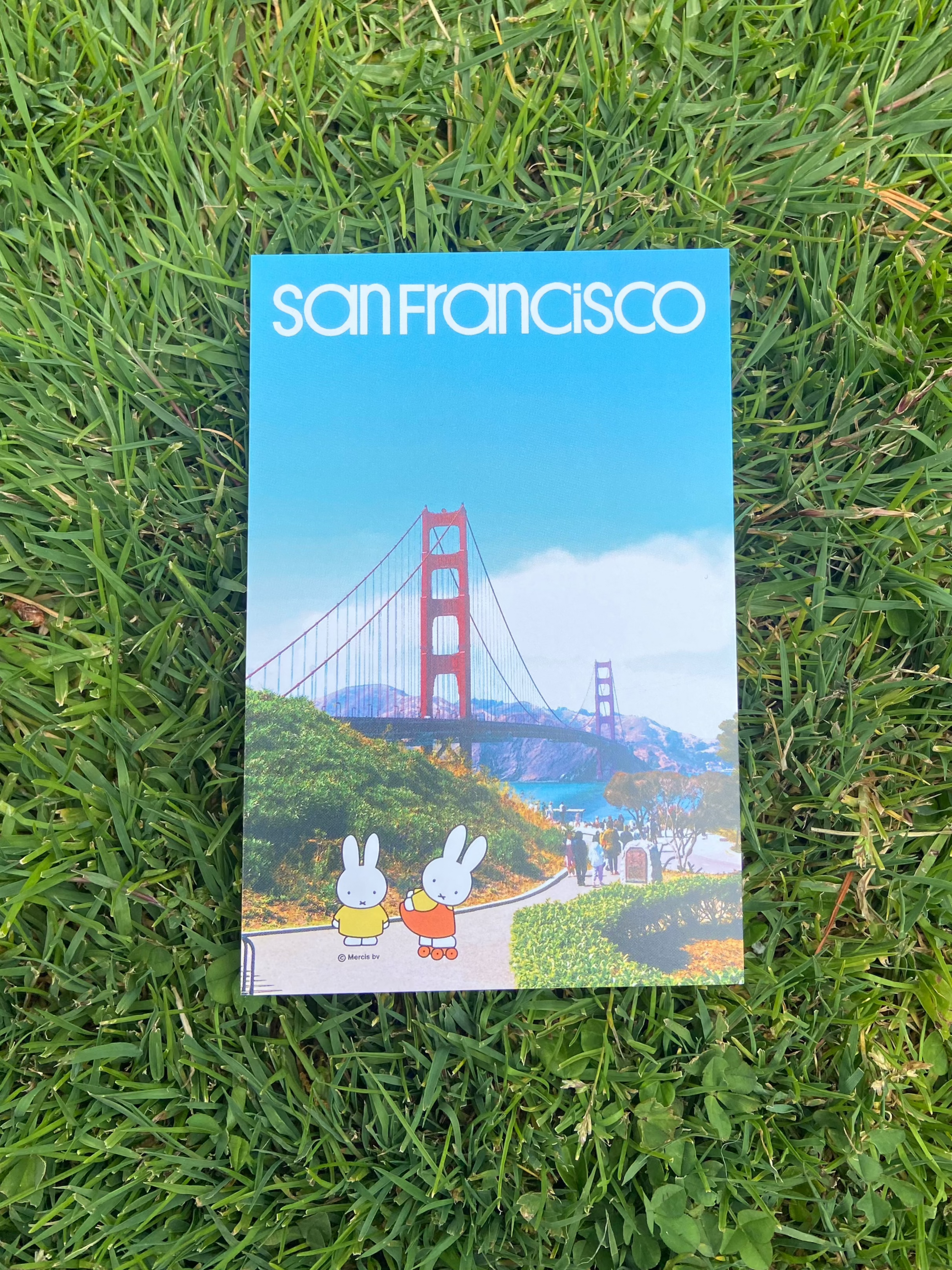 SF Miffy Postcard, Golden Gate Bridge