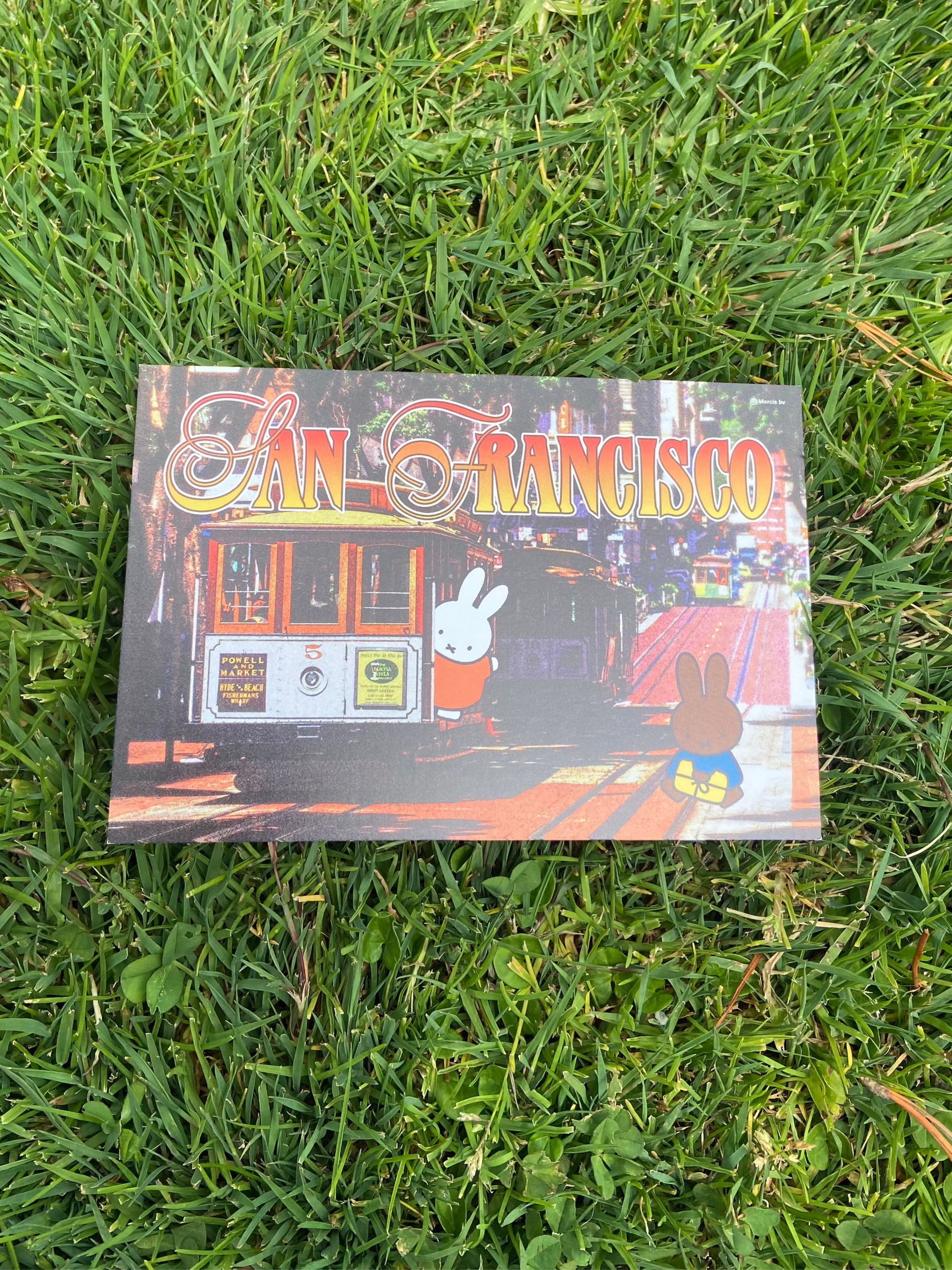 SF Miffy Postcard, Cable Car