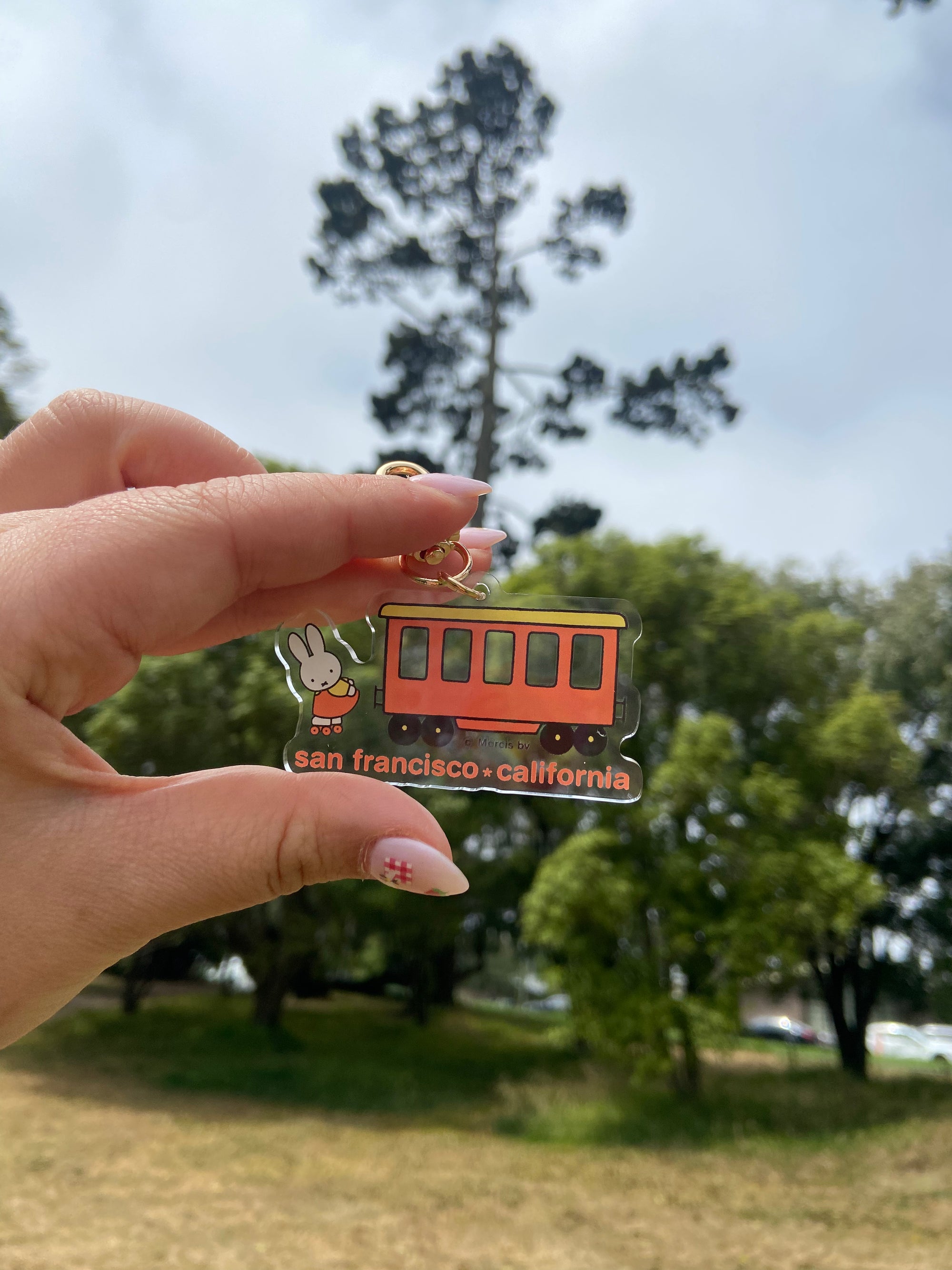Miffy SF Trolley Keychain