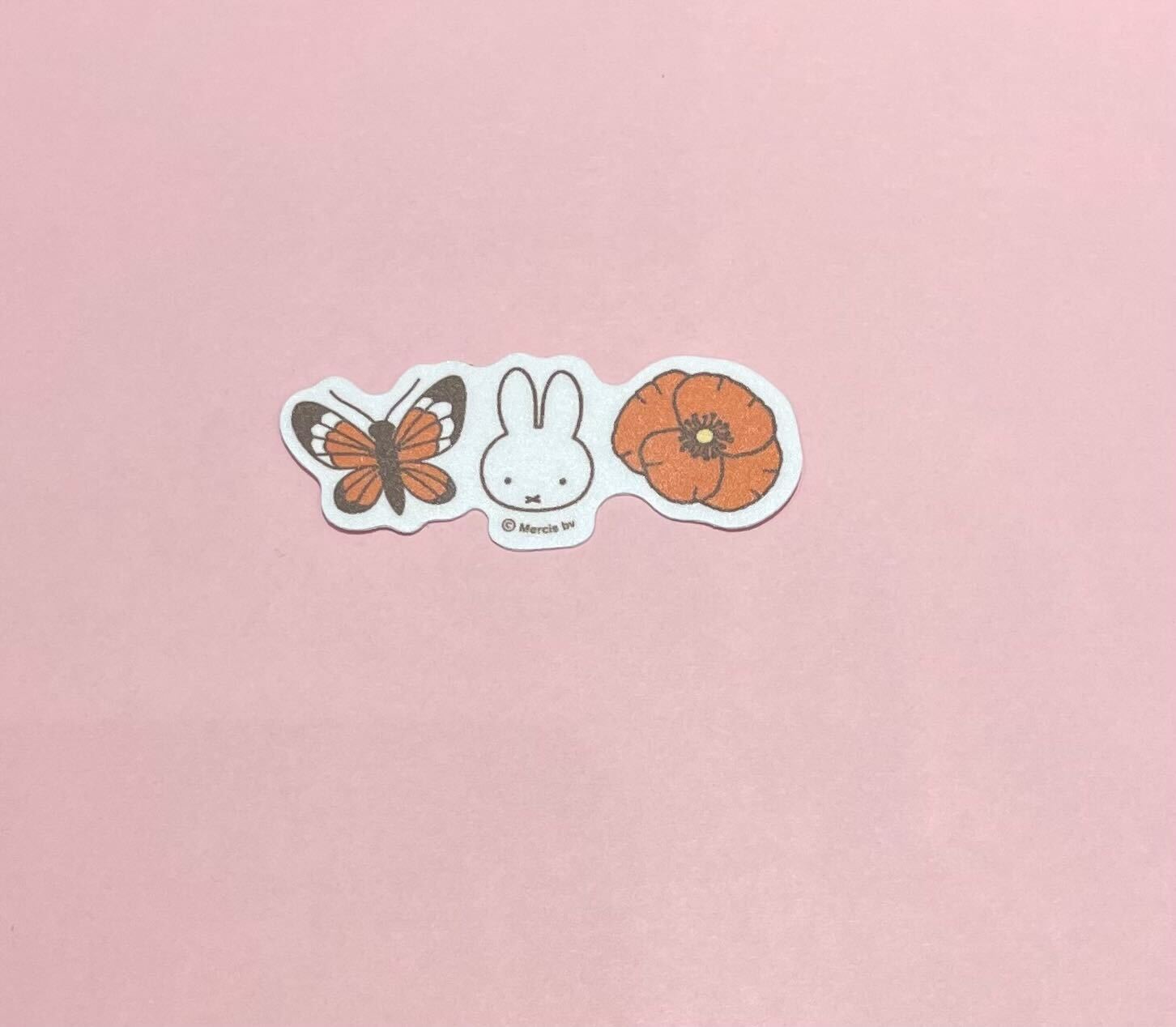 Miffy Butterfly Poppy Sticker