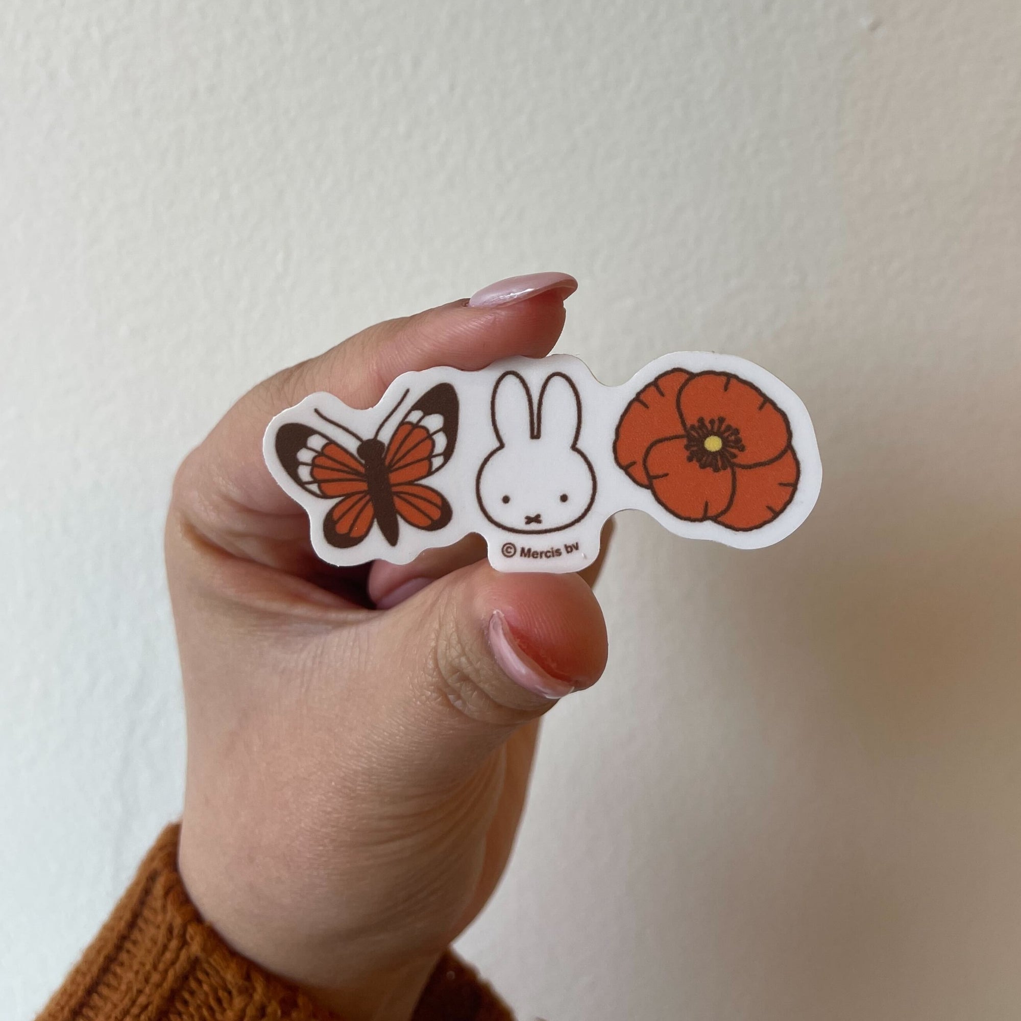 Miffy Butterfly Poppy Sticker