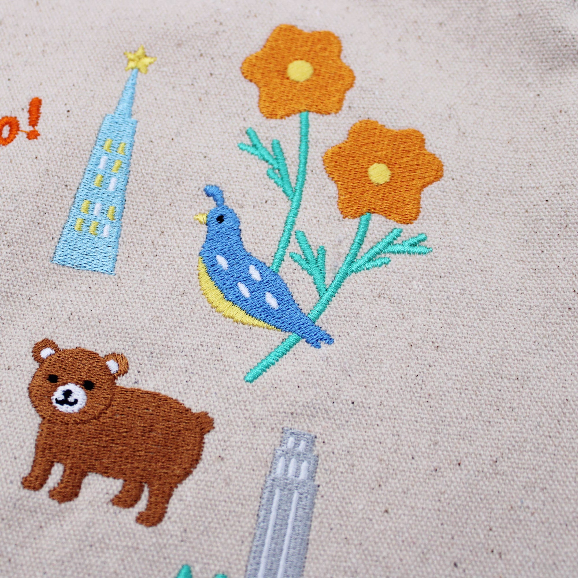 SF Embroidered Lunch Bag