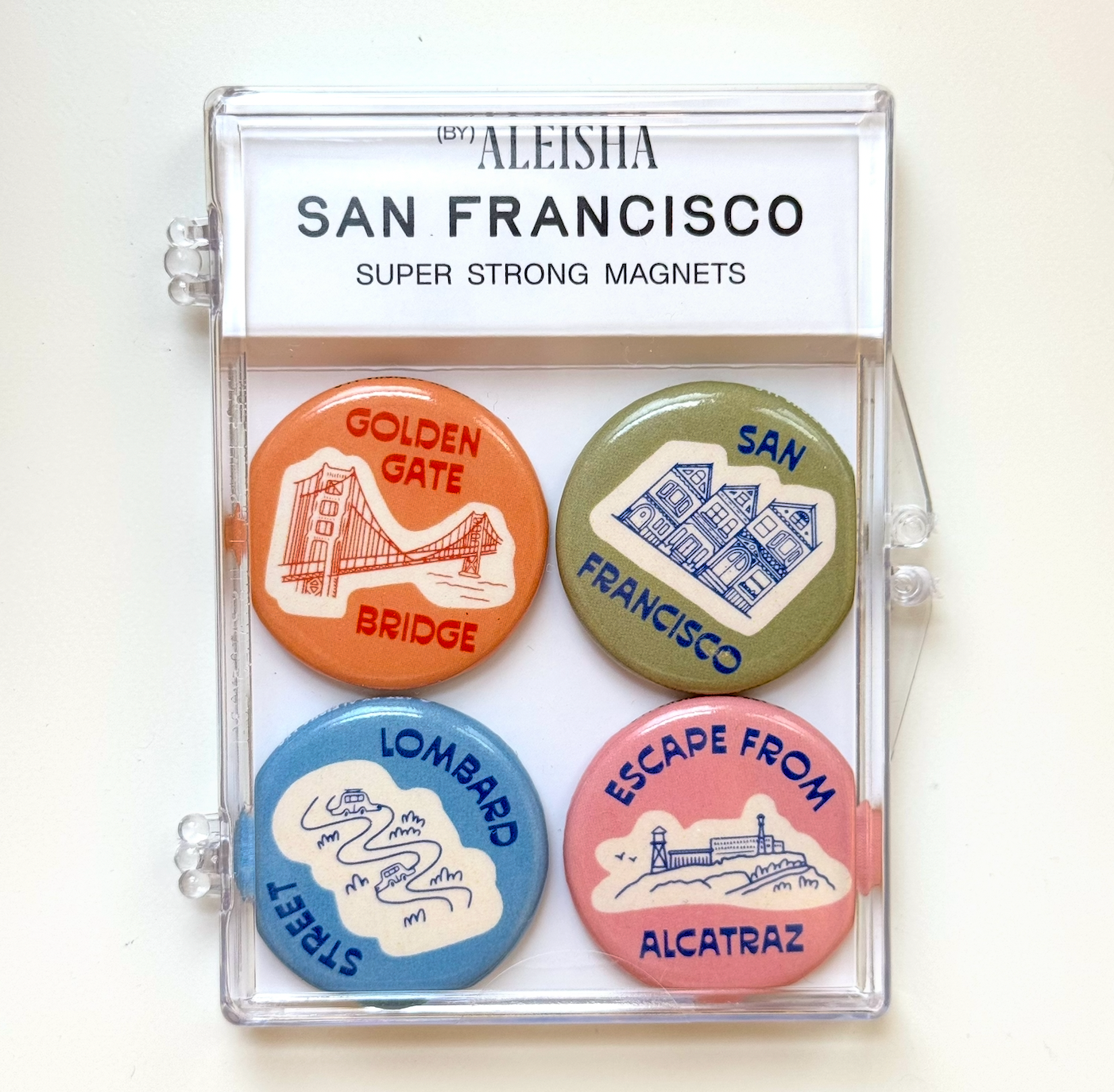 San Francisco Icons Magnet Set