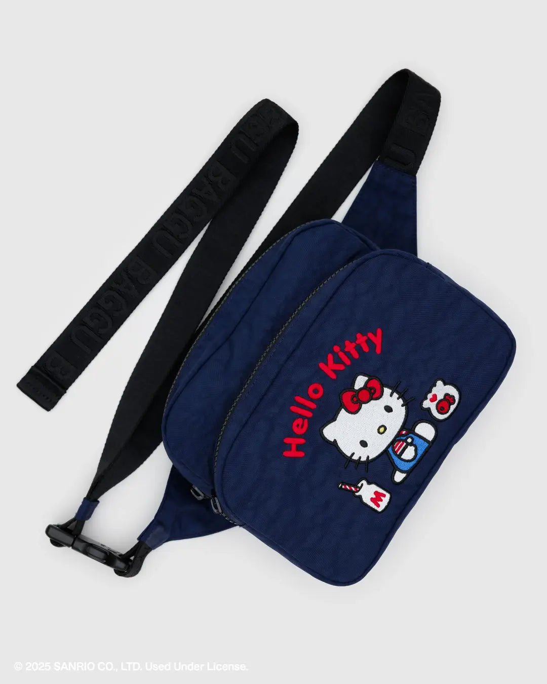 Fanny Pack, Embroidered Hello Kitty Milkshake
