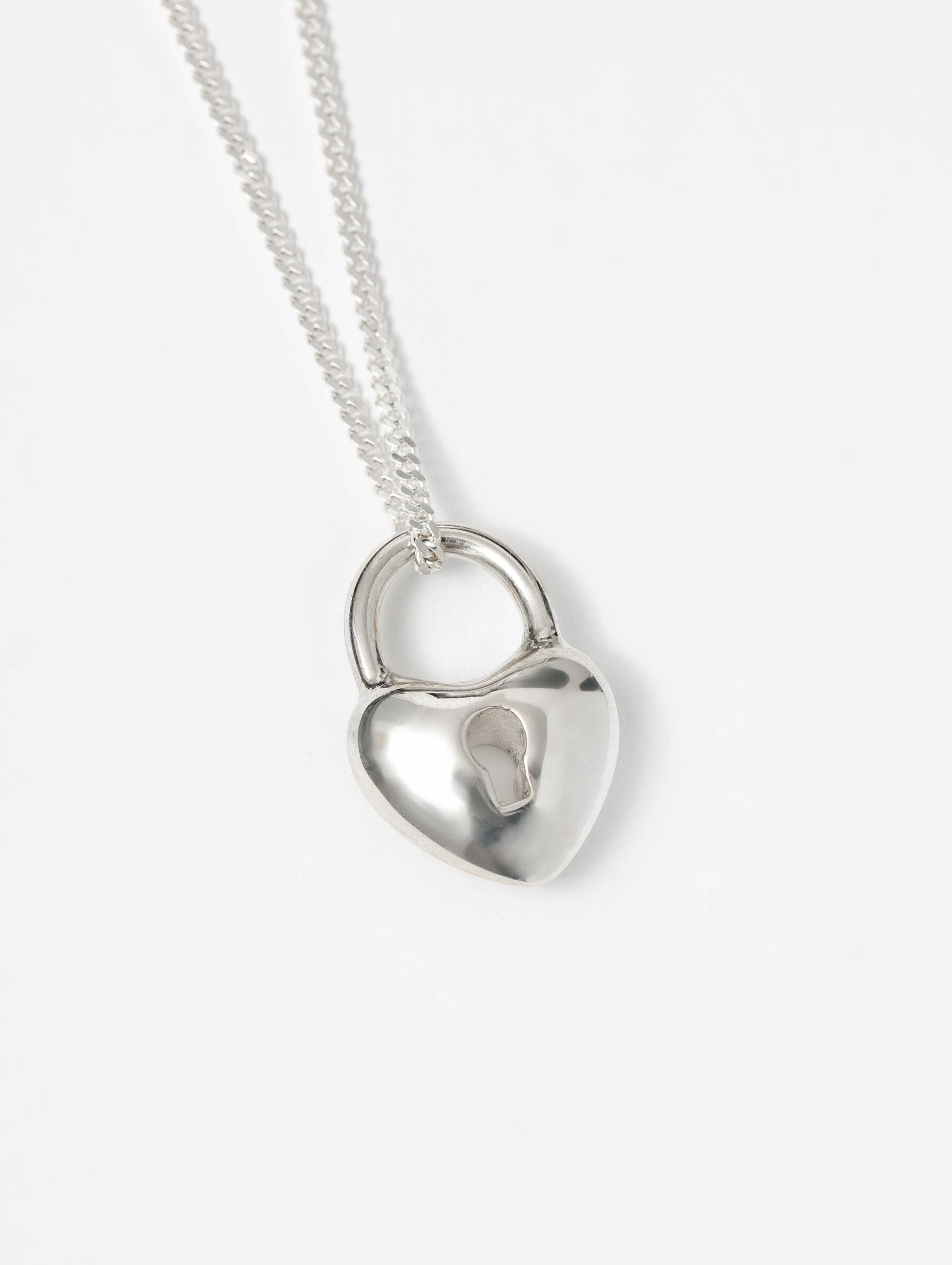Heart Locket Necklace, Sterling Silver
