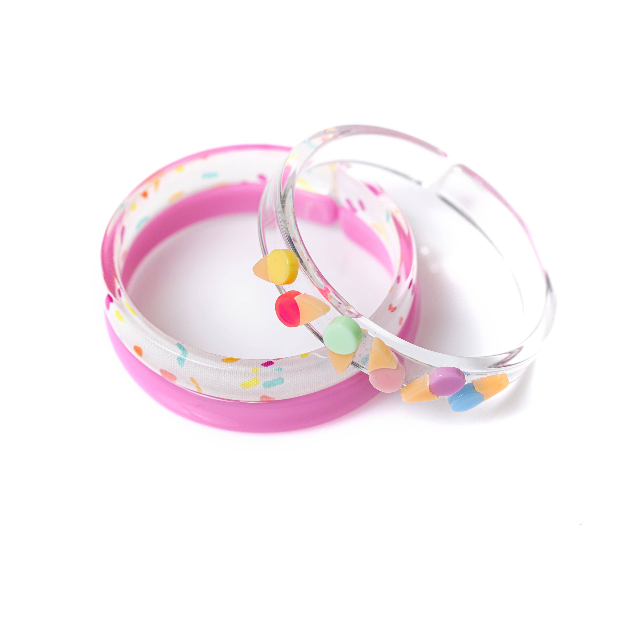 Multi Ice Cream Sprinkles Bangles, Set of 3