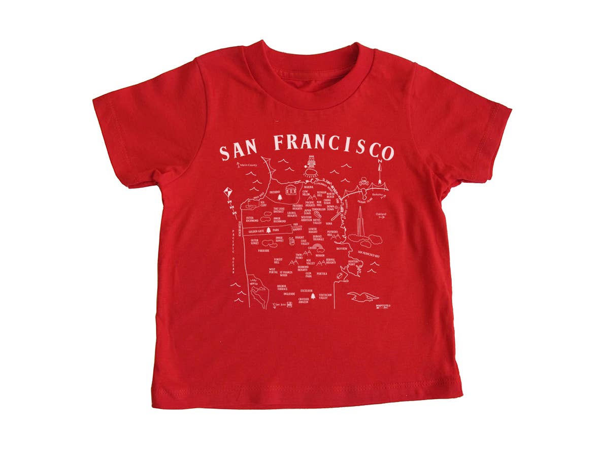 San Francisco Toddler Map Tee