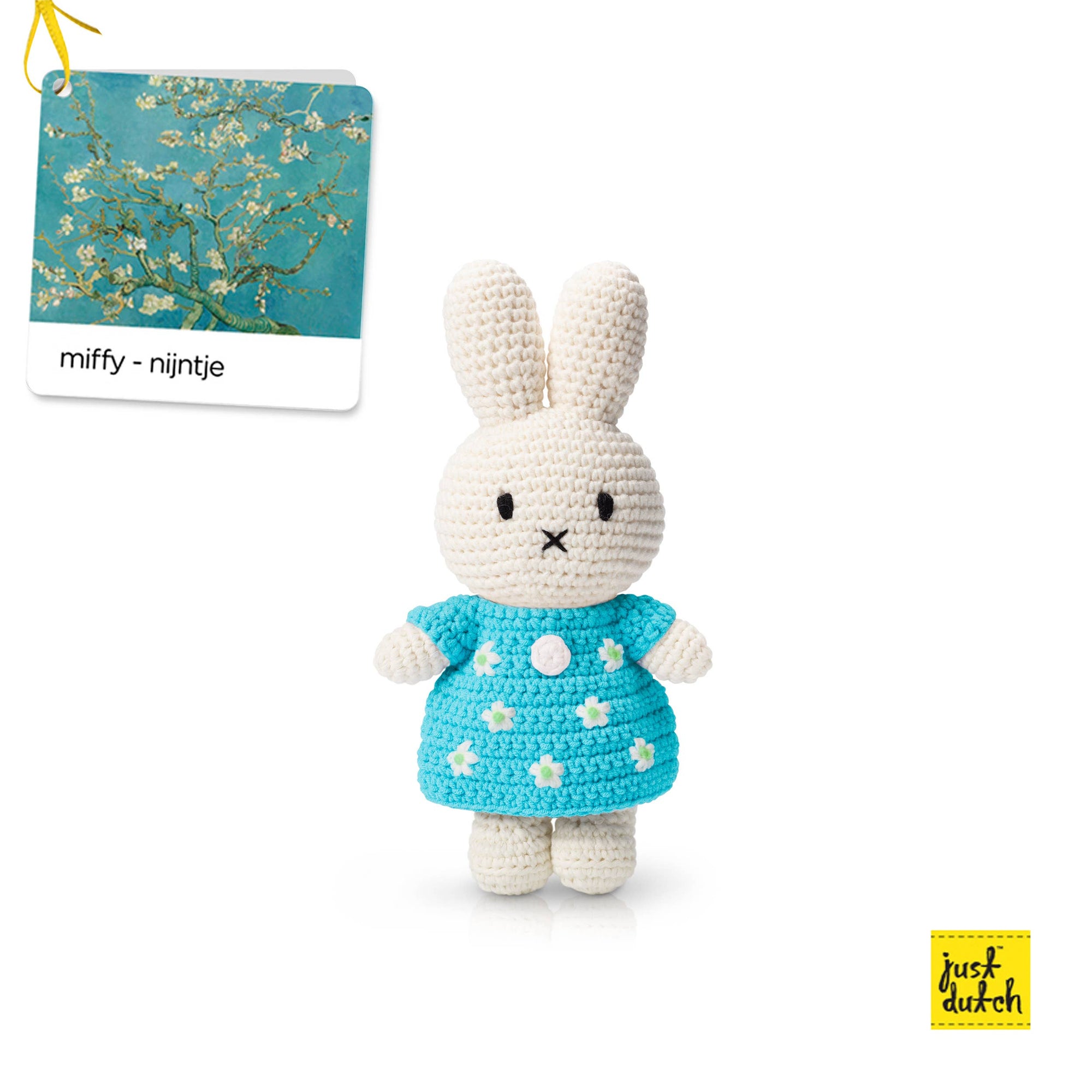 Miffy Knit Doll, Almond Blossom Van Gogh