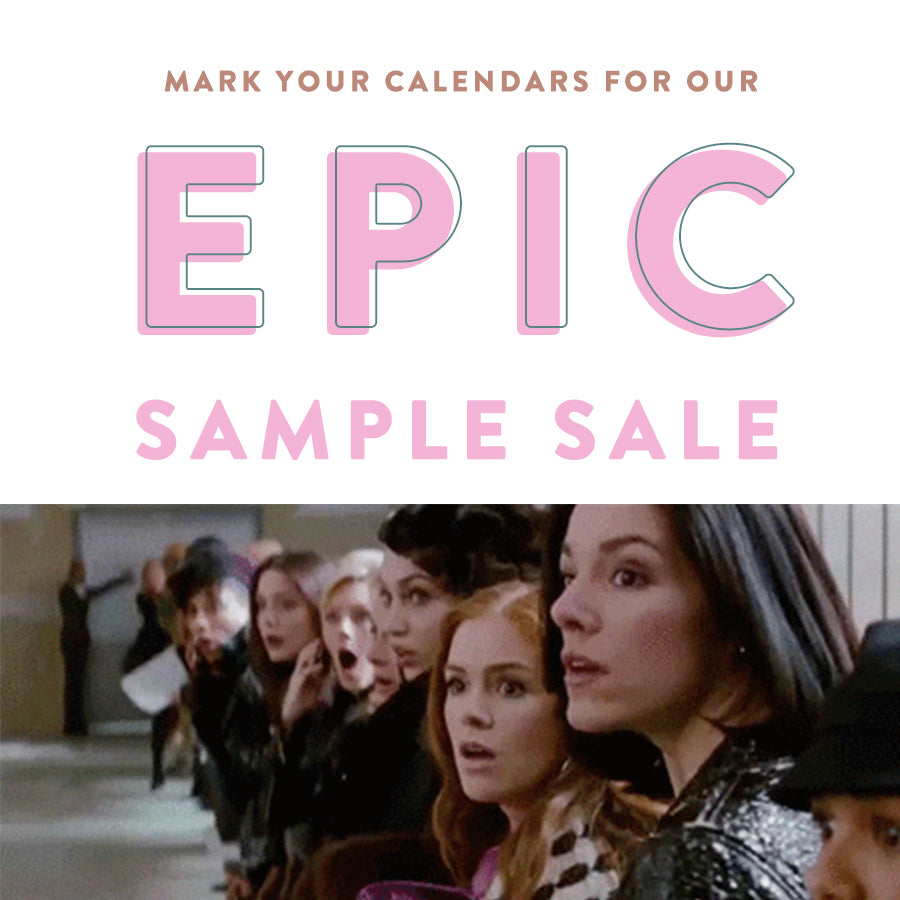 Jan 26 & 27: Epic Sample Sale in SF