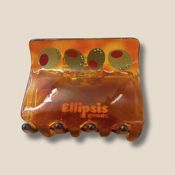 Sparkling Olive Hair Claw