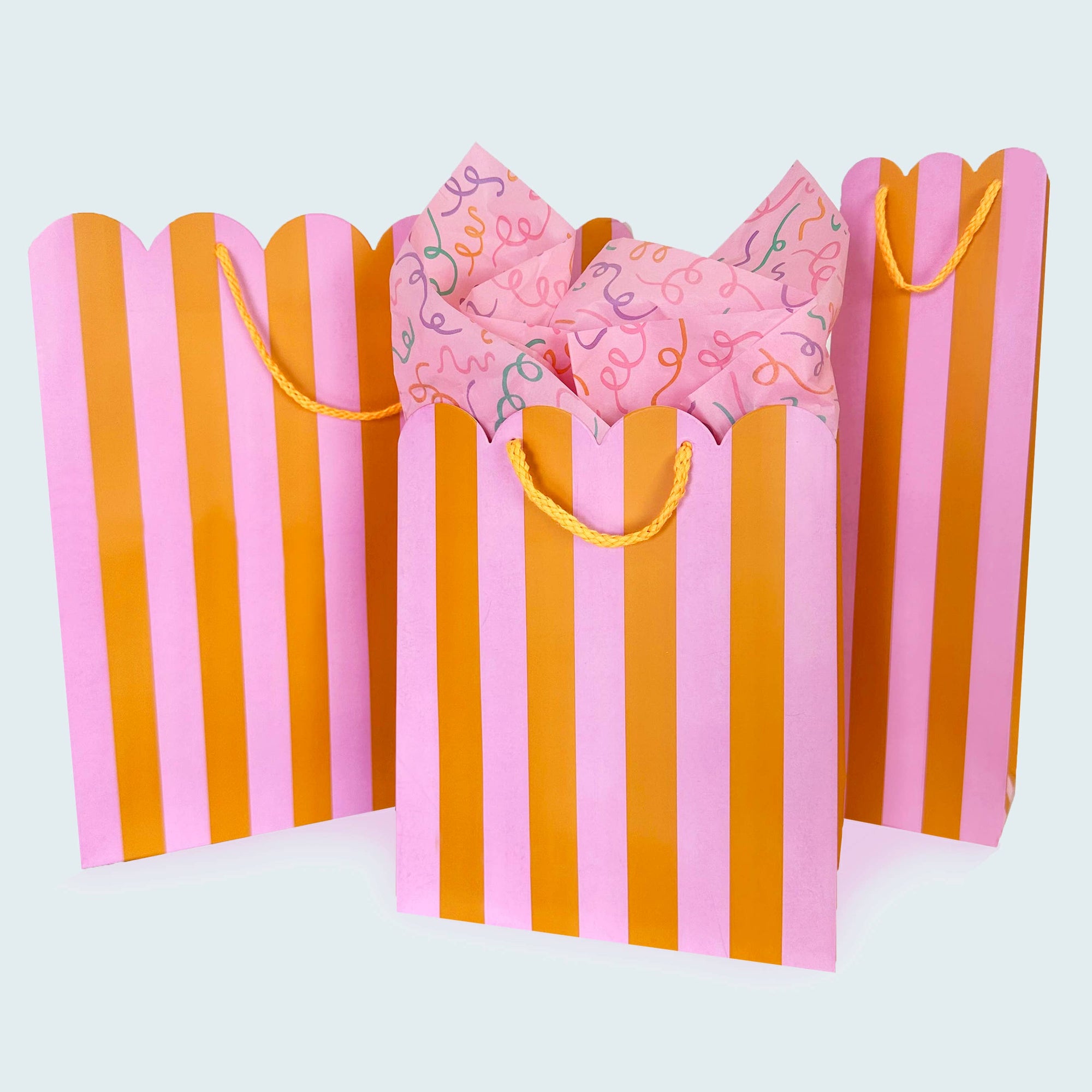 Citrus Scallop Wine Gift Bag