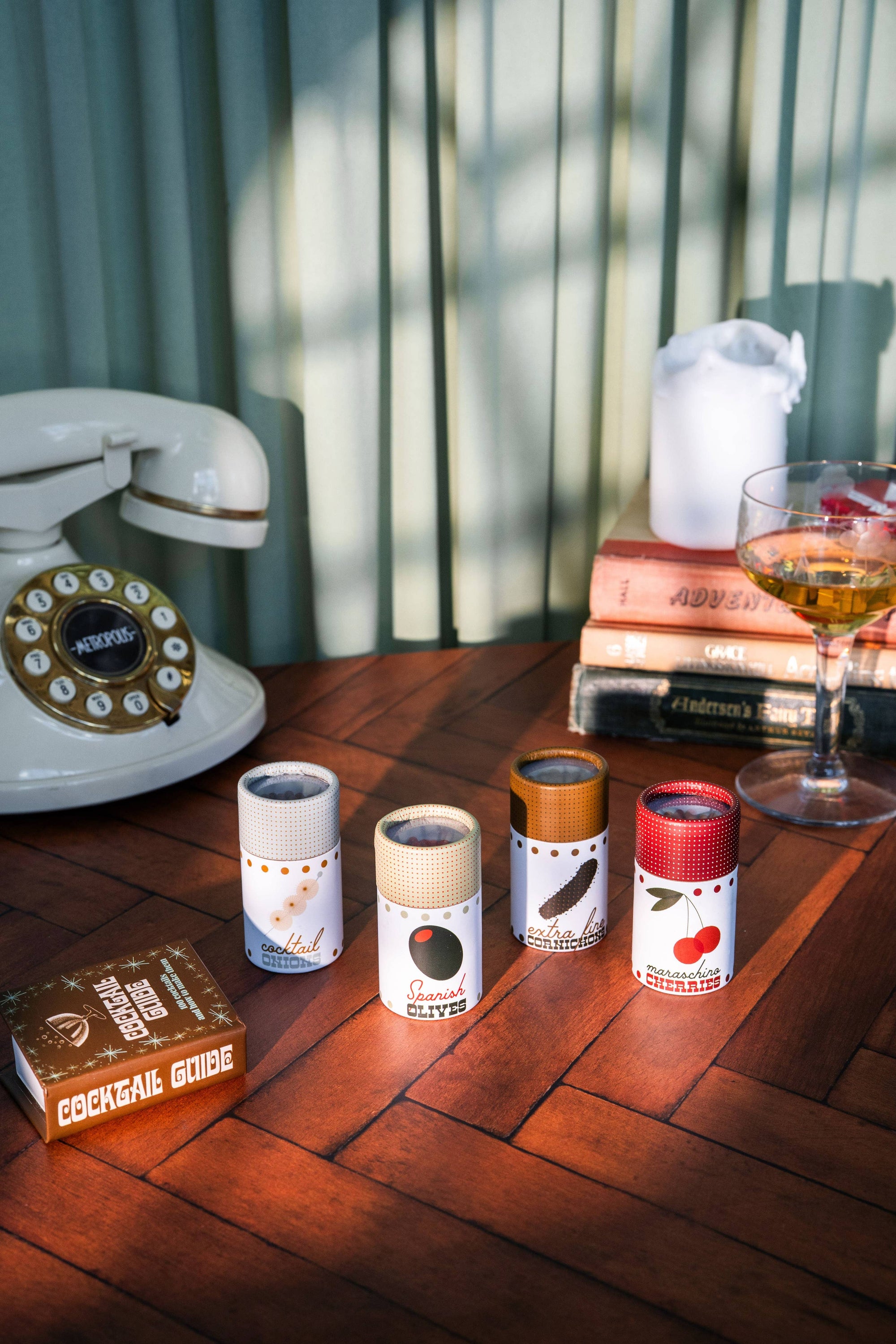 Cocktail Garnish Match Jar, Onions