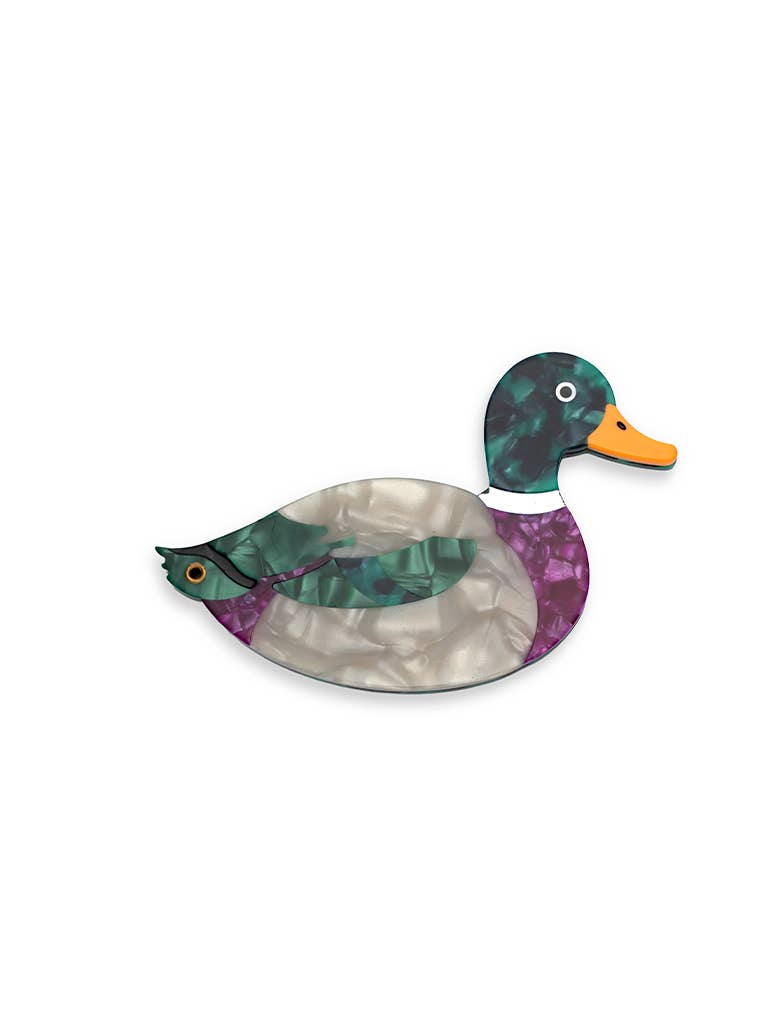 Folding Compact Mirror, Mallard Duck
