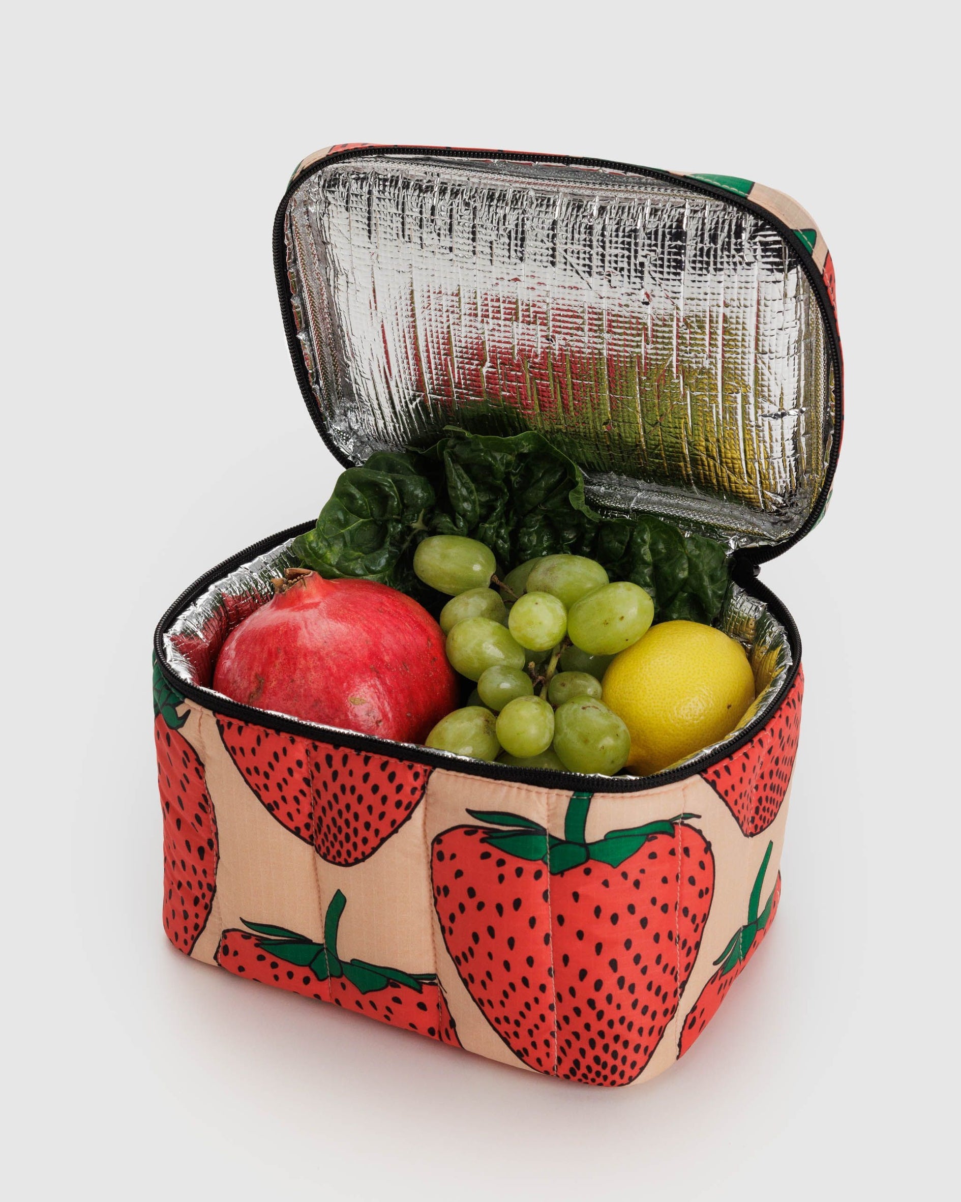 Puffy Lunch Bag, Strawberry