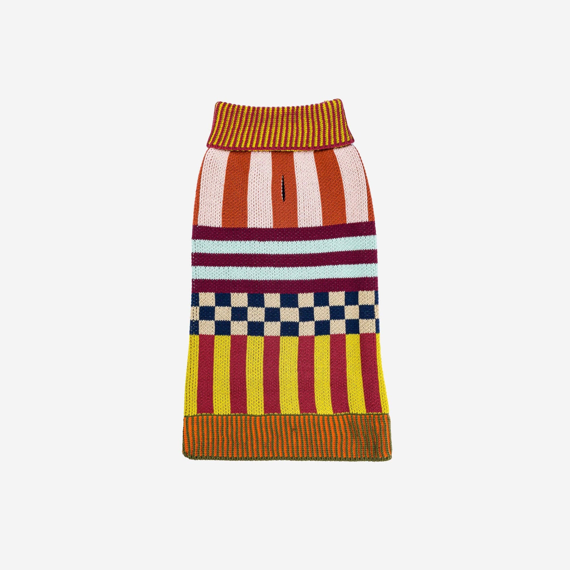 Pattern Patch Dog Sweater, Rainbow / M