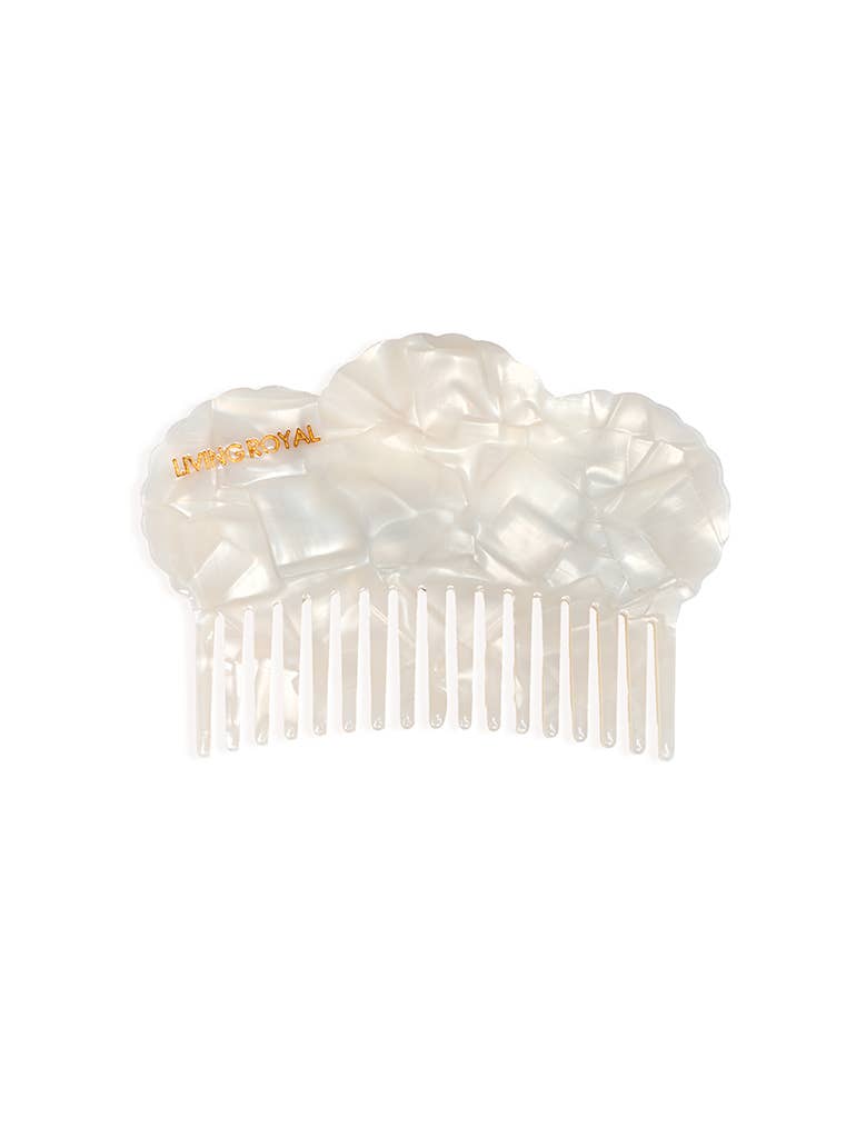 Wide-Tooth Mini Hair Comb, Seashells