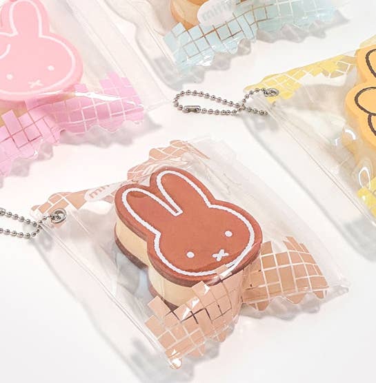 Miffy Bread Squishy Pouch Keyring