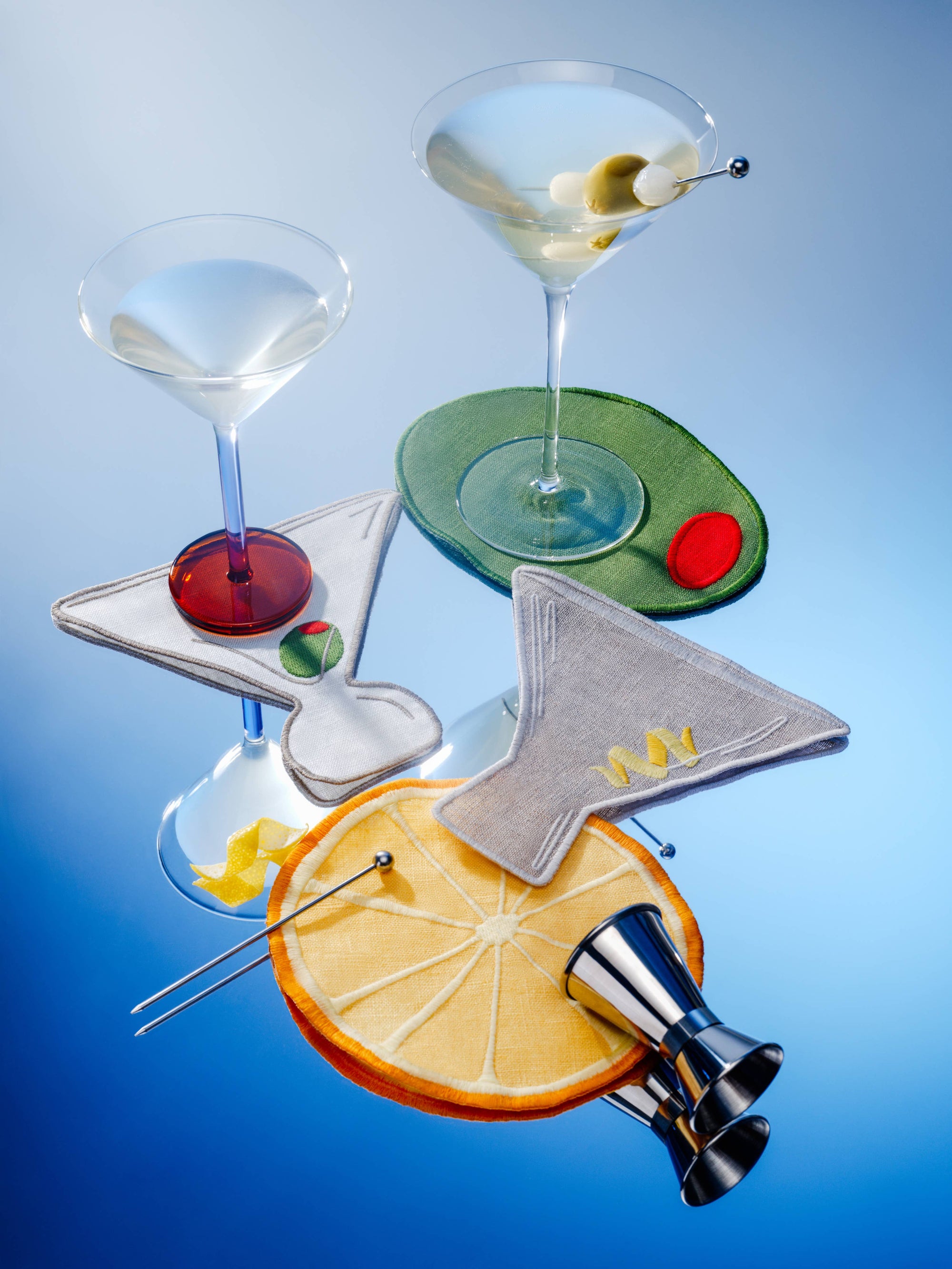 Martini Cocktail Napkins, Set Of 4