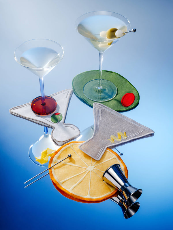 Martini Cocktail Napkins, Set Of 4