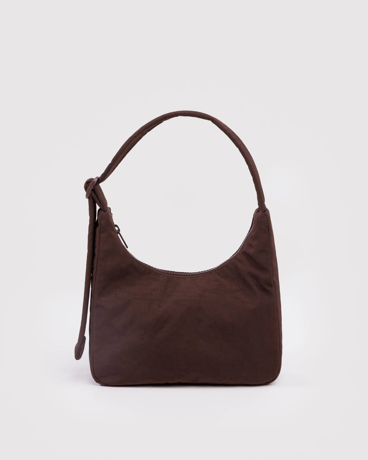 Mini Nylon Shoulder Bag, Coffee