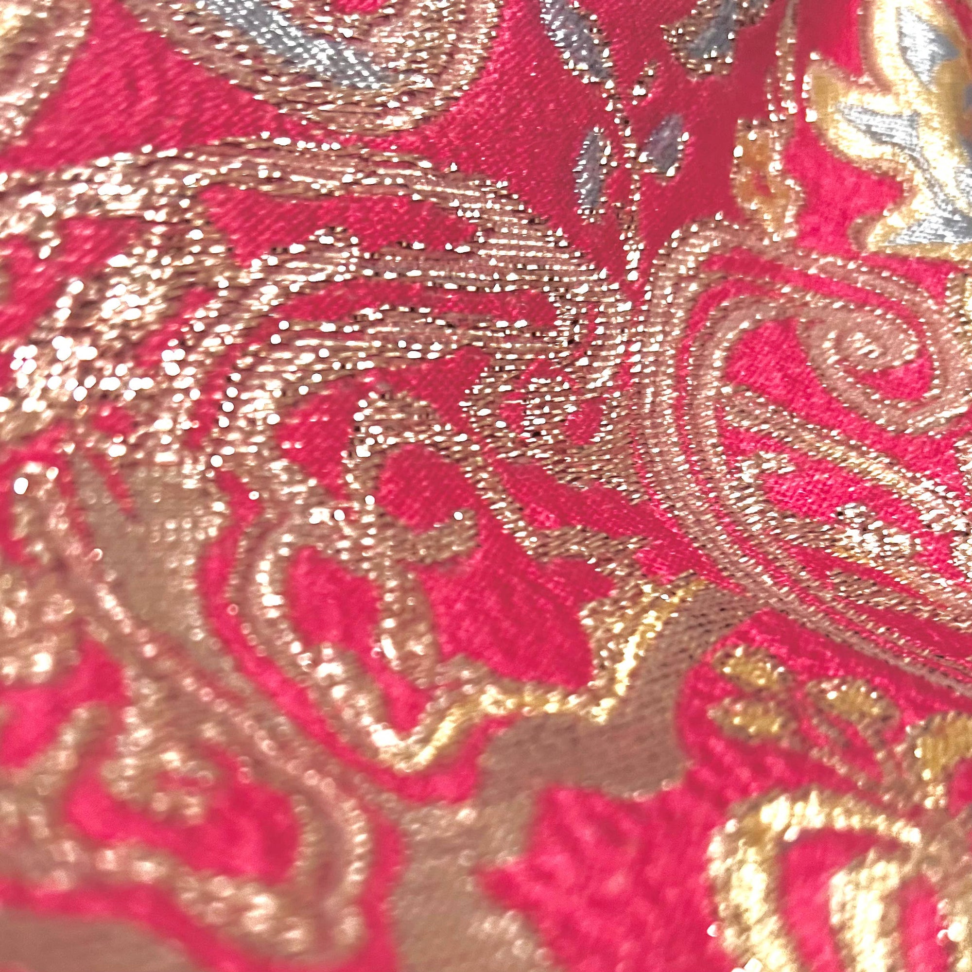 Pink Brocade Shoulder Bag