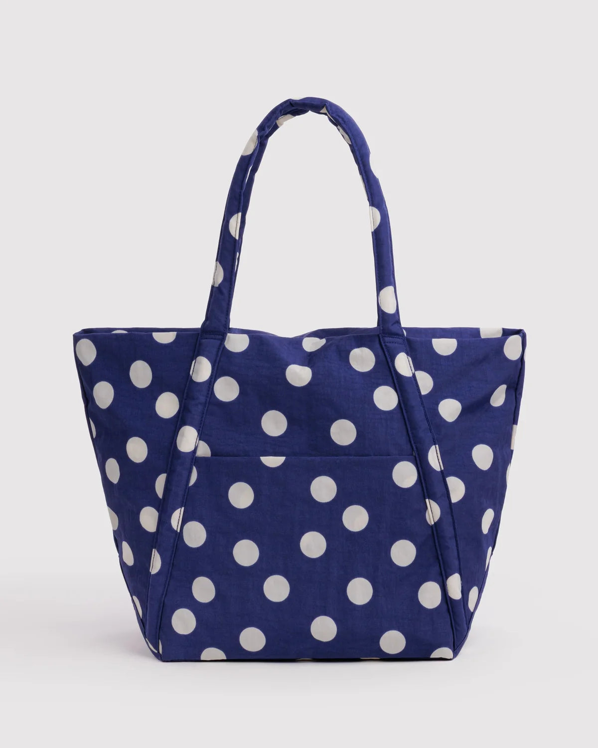 Cloud Bag, Navy and Cream Polka Dot