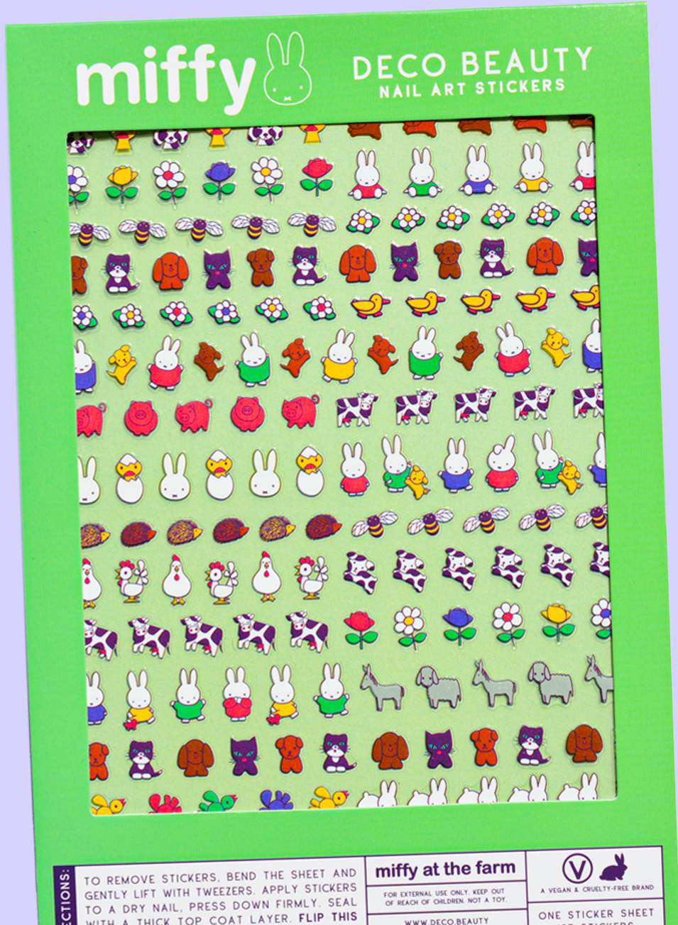 Nail Art Sticker, Miffy at the Farm