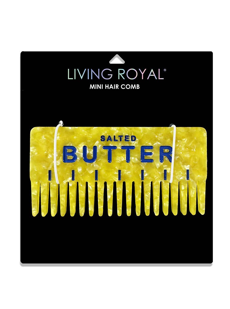 Wide-Tooth Mini Hair Comb, Seashells