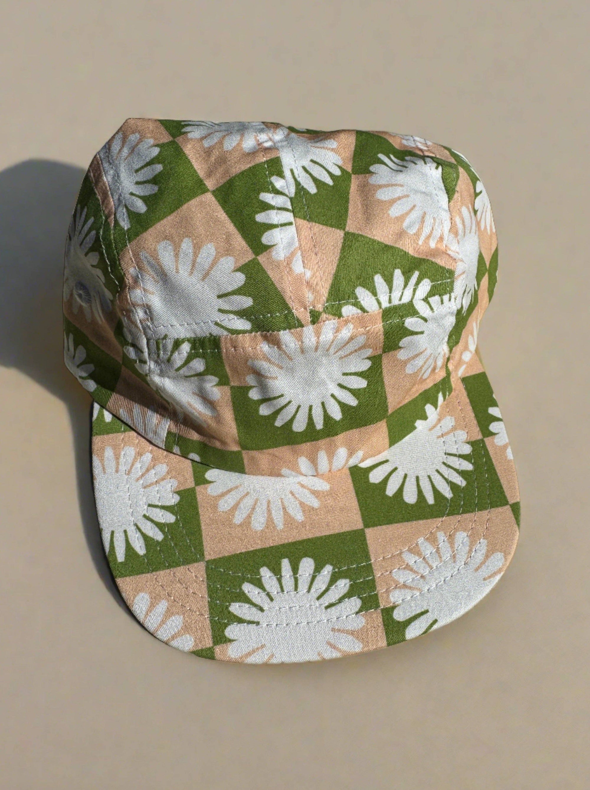 Five-Panel Hat, The Floral Check