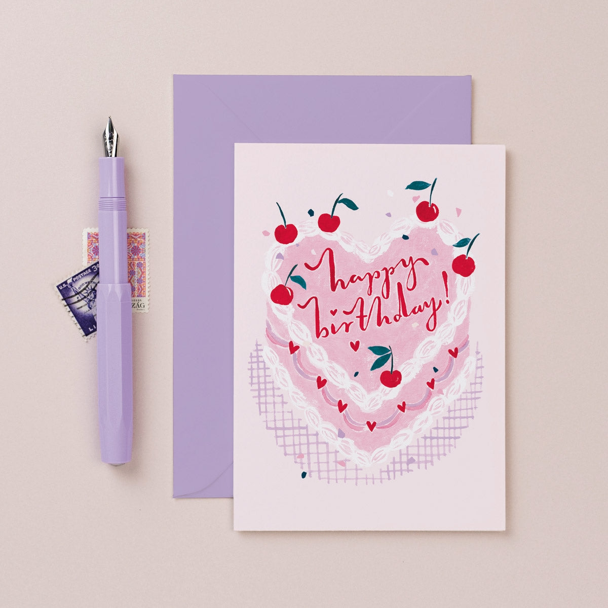 Kitsch Cake Birthday Card