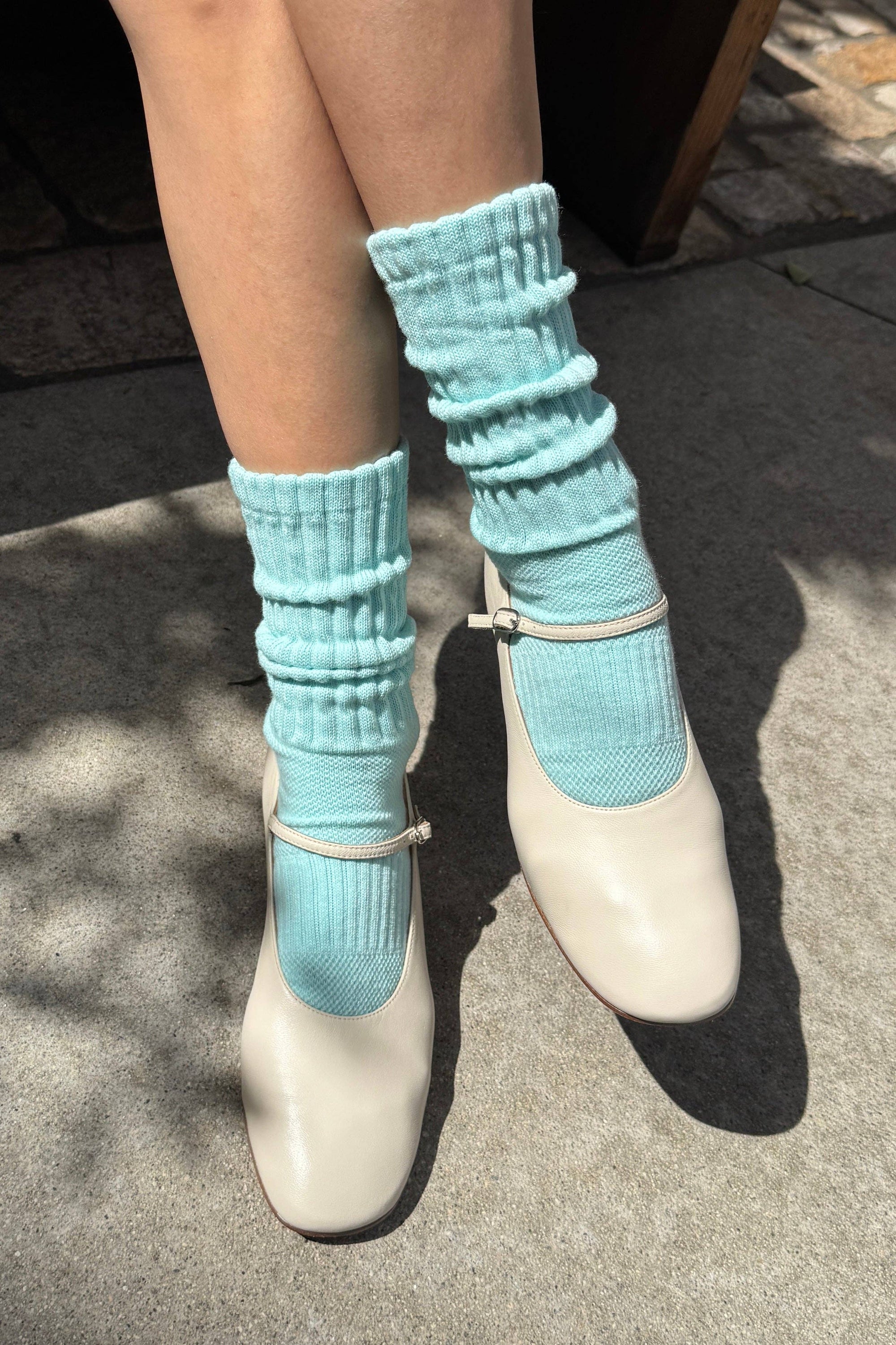 Ballet Socks, Aqua