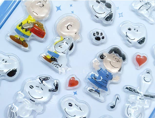 Snoopy Candy Jelly 3D Deco Sticker Sheet