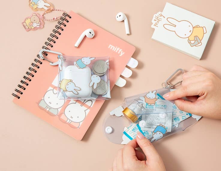 Miffy Clear Pouch Key Ring