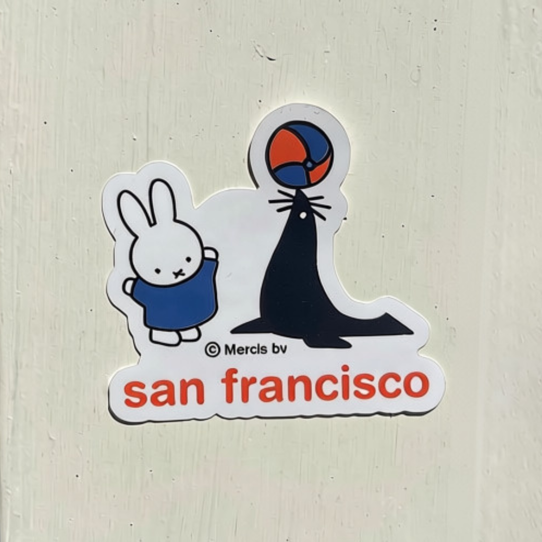 Miffy SF Seal Sticker