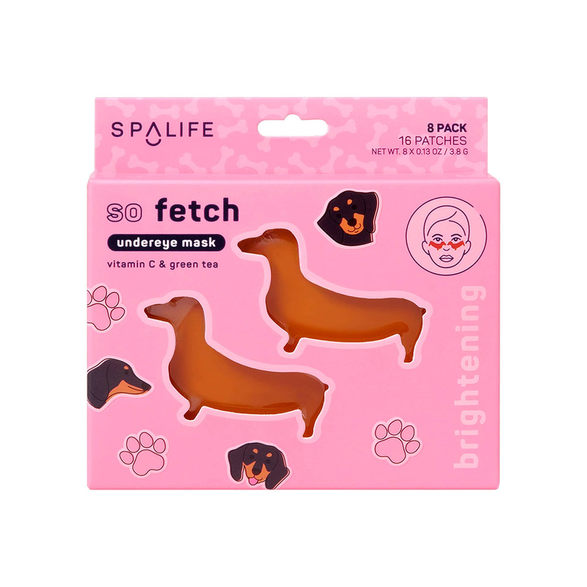 Dachshund Dog Eye Patches, 8 Pack